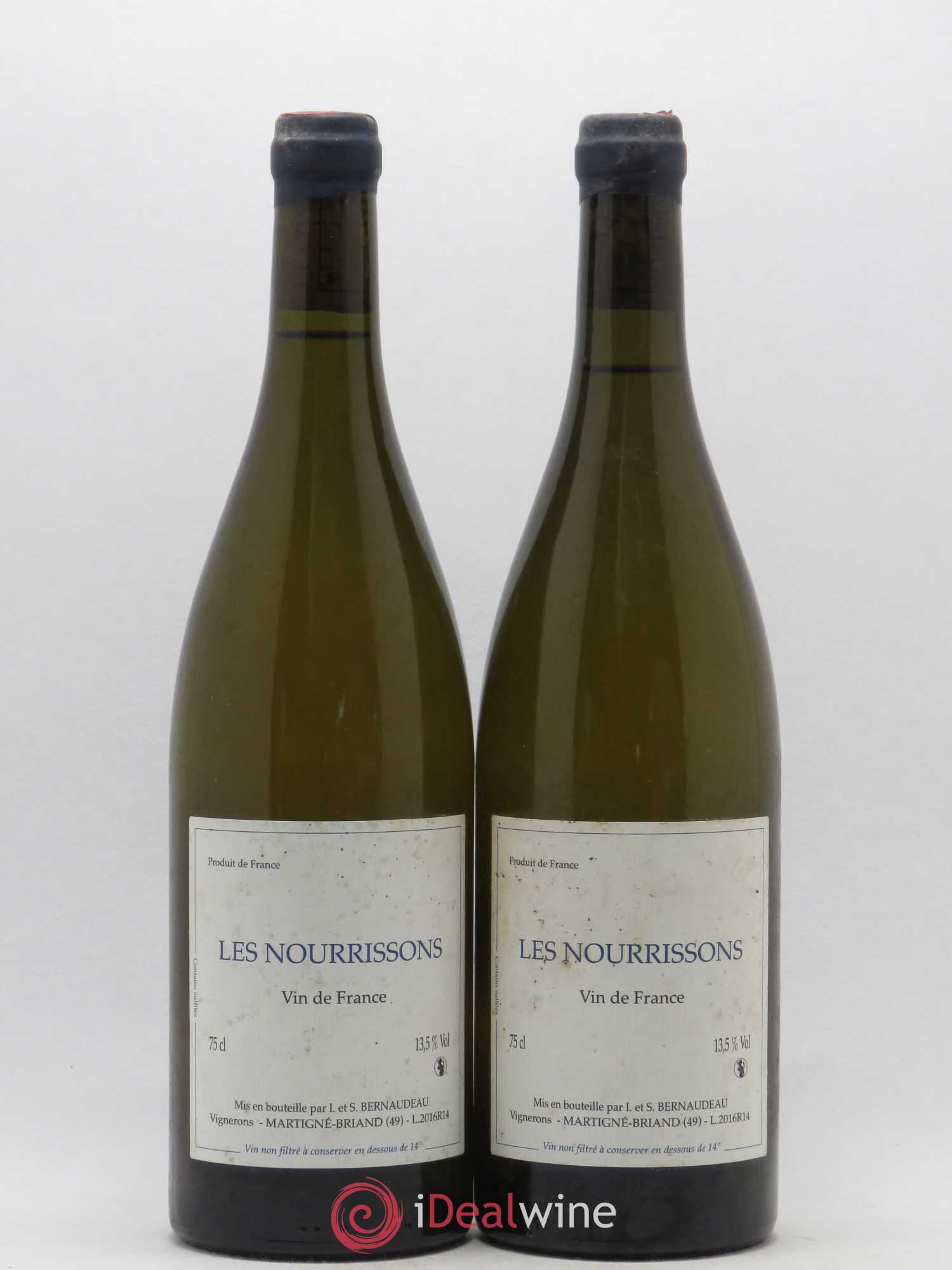 Vin de France Les Nourrissons Stéphane Bernaudeau 2016 - Lot de 2 bouteilles - 0