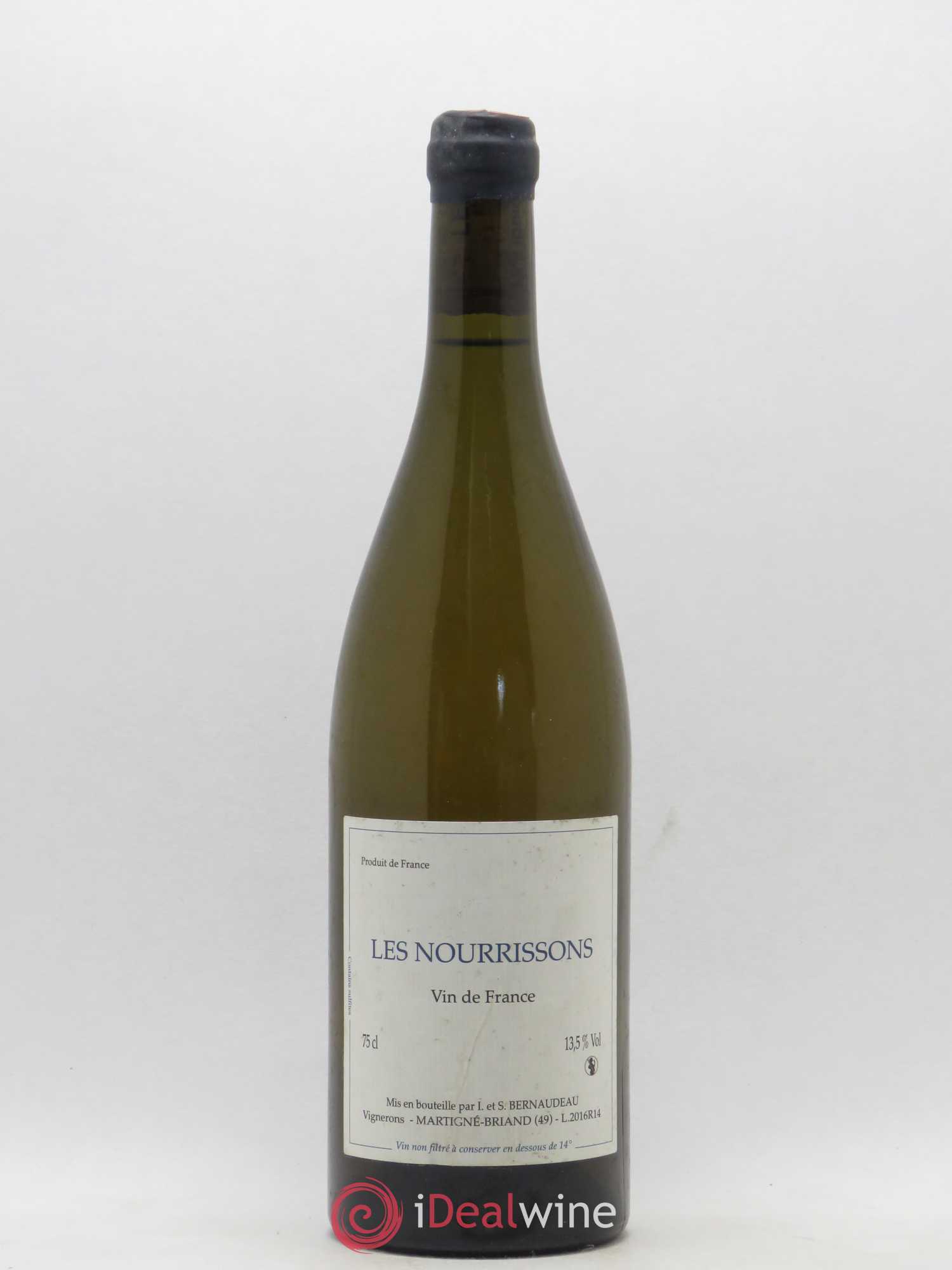 Vin de France Les Nourrissons Stéphane Bernaudeau 2016 - Lot de 1 bouteille - 0