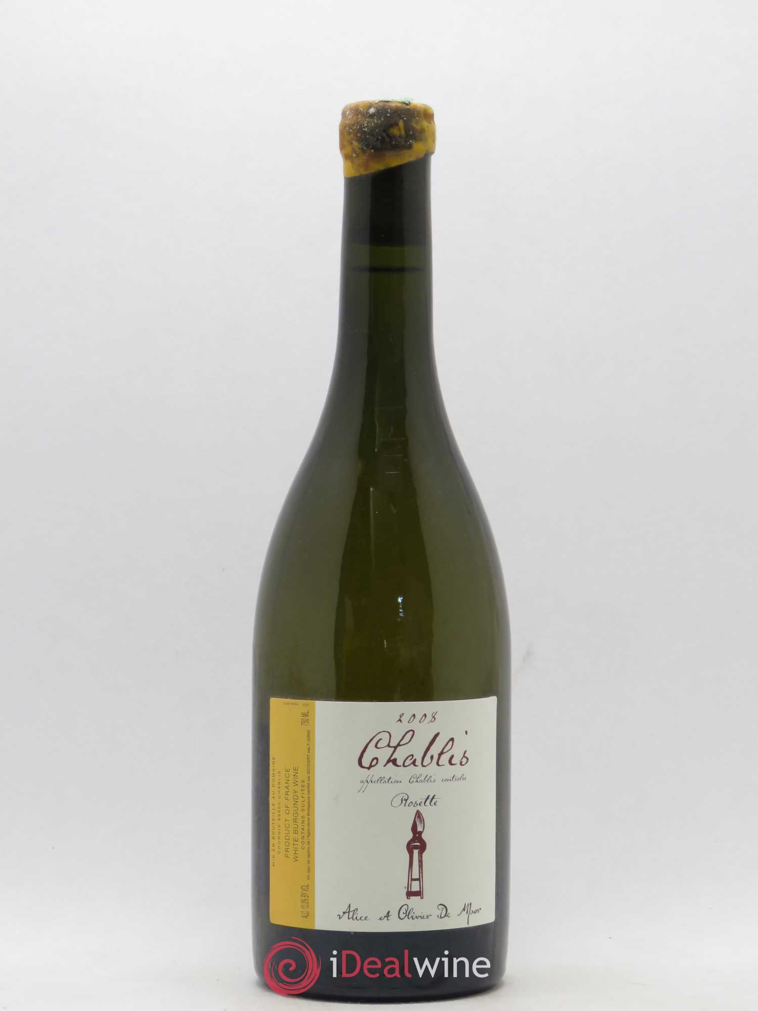Chablis Elise (Domaine d') Rosette Alice et Olivier De Moor 2008 - Posten von 1 Flasche - 0