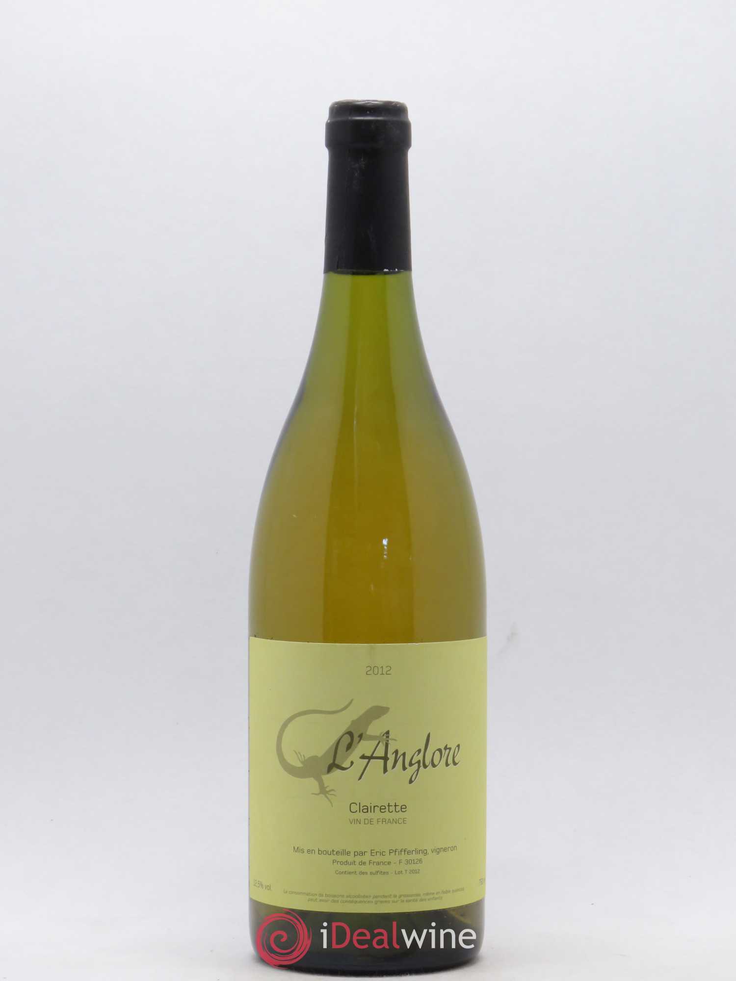Vin de France Clairette L'Anglore 2012 - Lot de 1 bouteille - 0