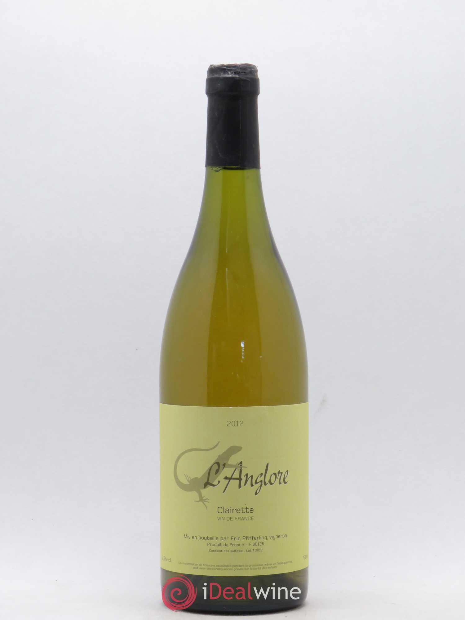 Vin de France Clairette L'Anglore 2012 - Lot de 1 bouteille - 0