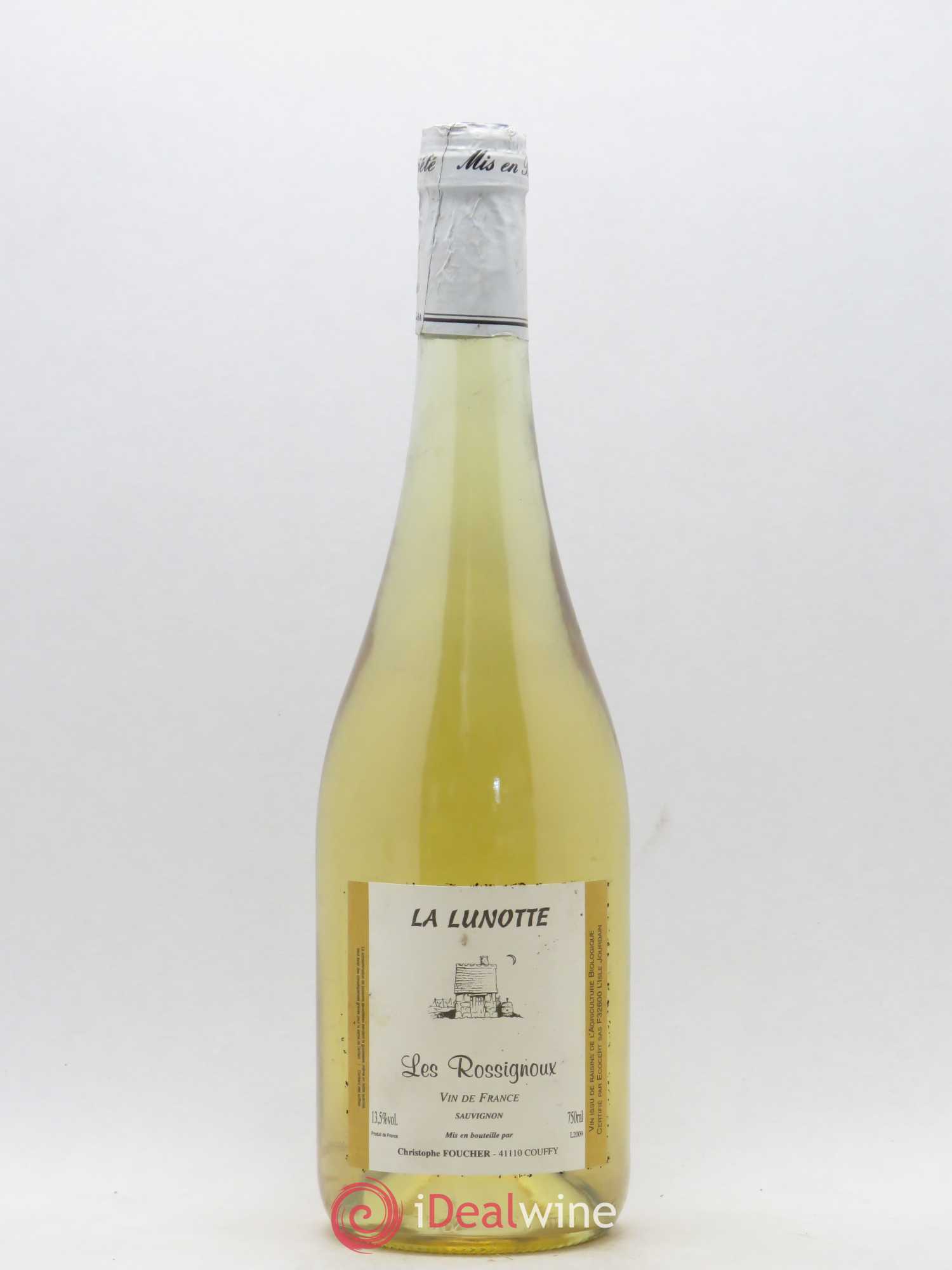 Vin de France Les Rossignoux Lunotte (Domaine de la) 2009 - Lot de 1 bouteille - 0