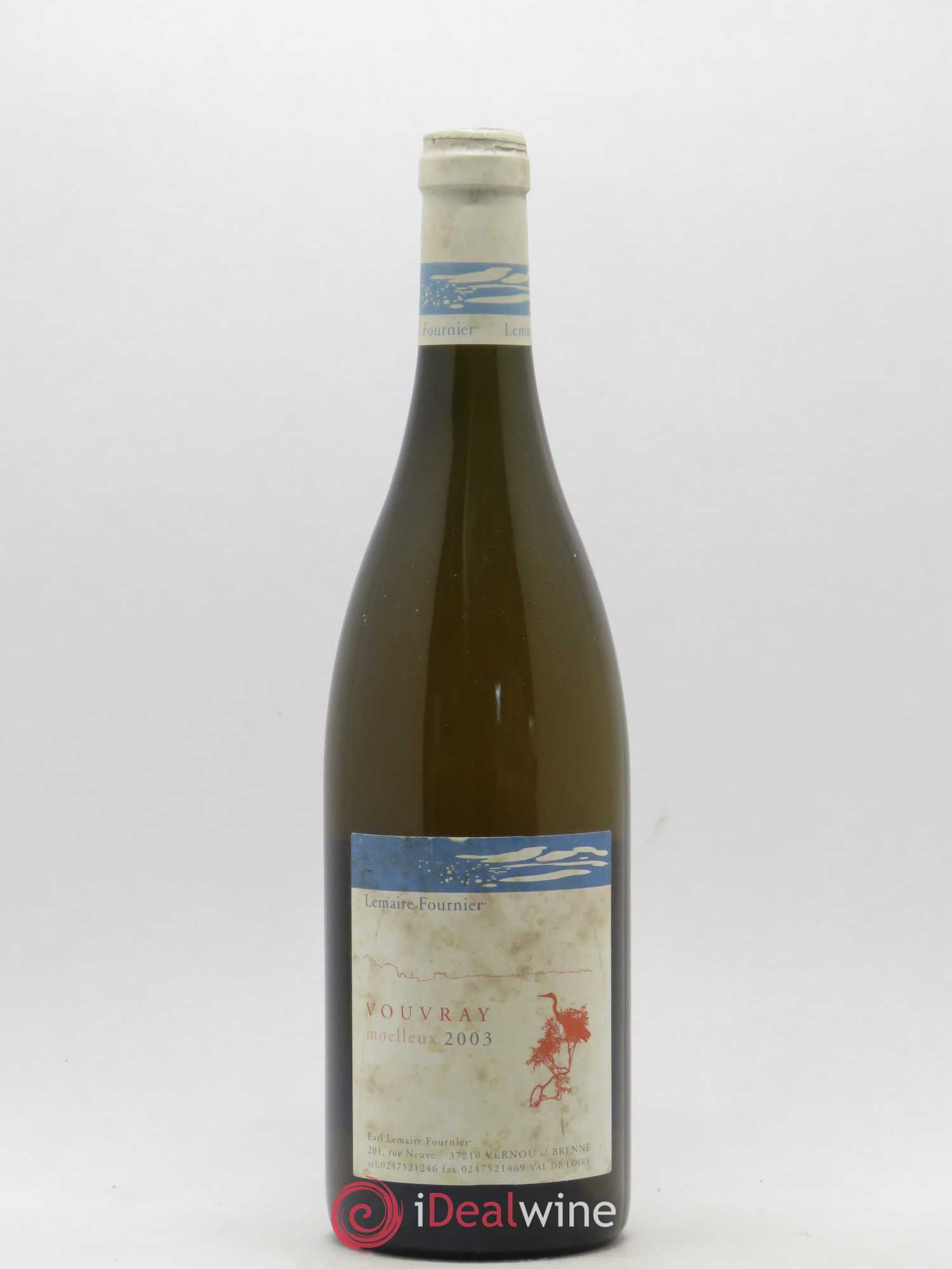 Vouvray Lemaire Fournier 2003 - Posten von 1 Flasche - 0