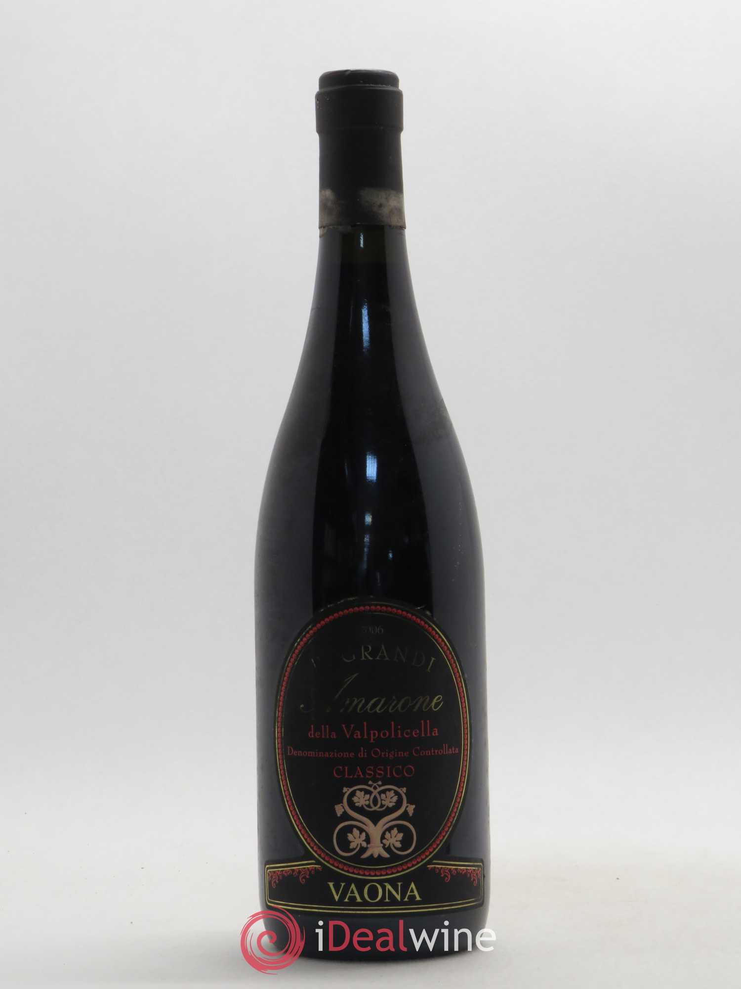Amarone della Valpolicella DOC Vaona Pegrandi 2006 - Posten von 1 Flasche - 0