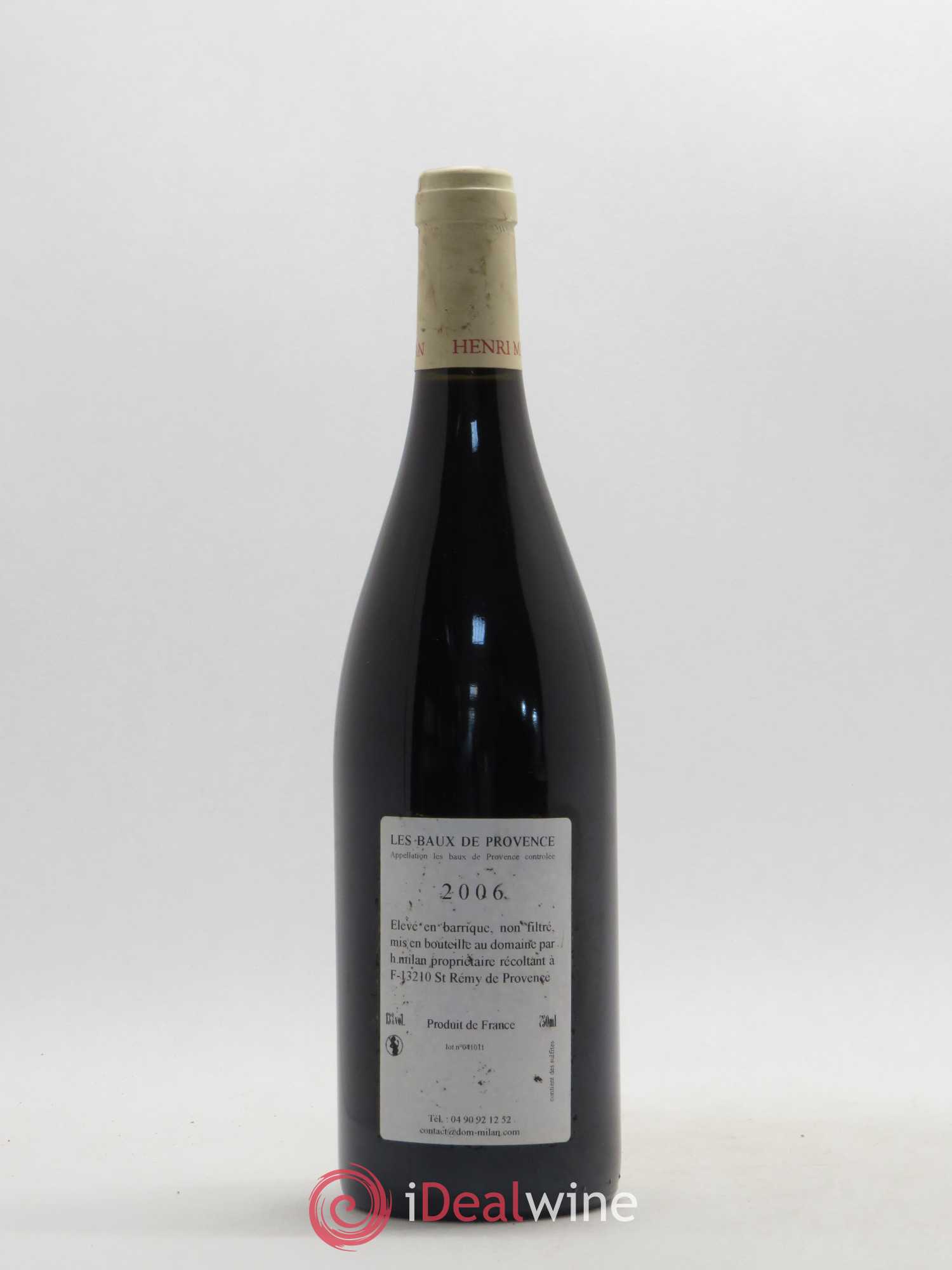 Baux de Provence Clos Milan Henri Milan 2006 - Lot de 1 bouteille - 1