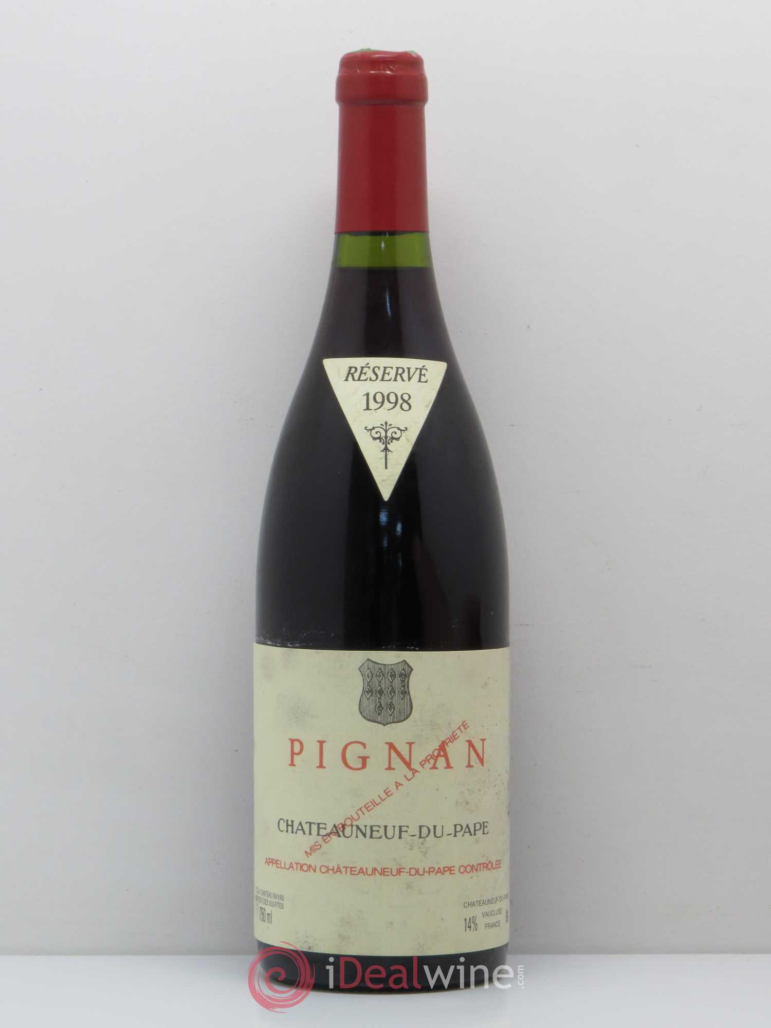 Châteauneuf-du-Pape Pignan Emmanuel Reynaud 1998 - Lot de 1 bouteille - 0