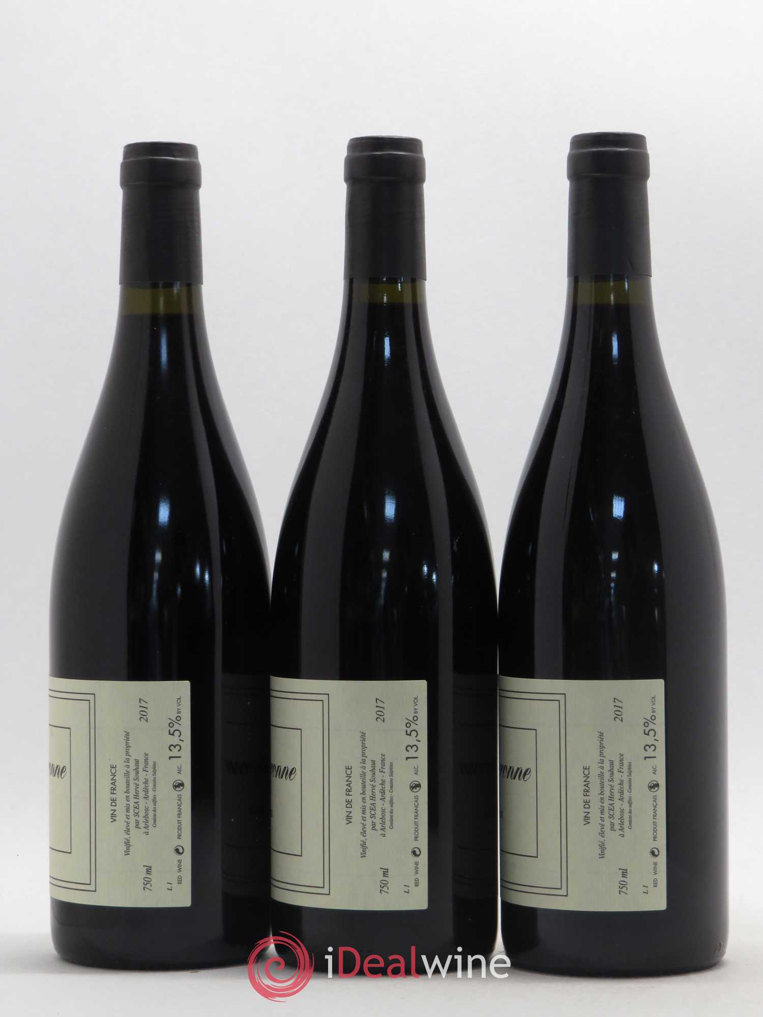 Vin de France La Souteronne Hervé Souhaut - Domaine Romaneaux-Destezet 2017 - Lot de 3 bouteilles - 1