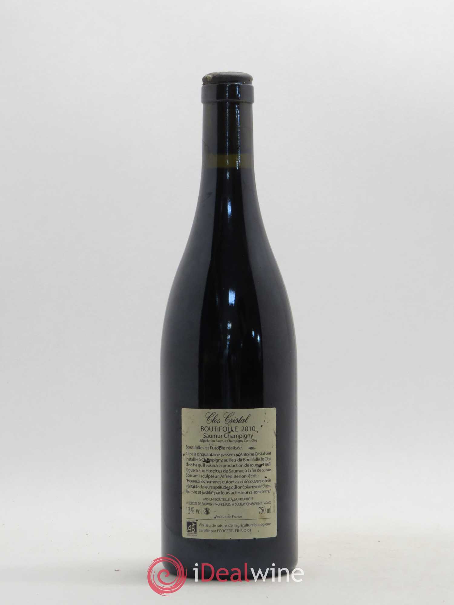 Saumur-Champigny Boutifolle Clos Cristal (Domaine) 2010 - Lot de 1 bouteille - 1