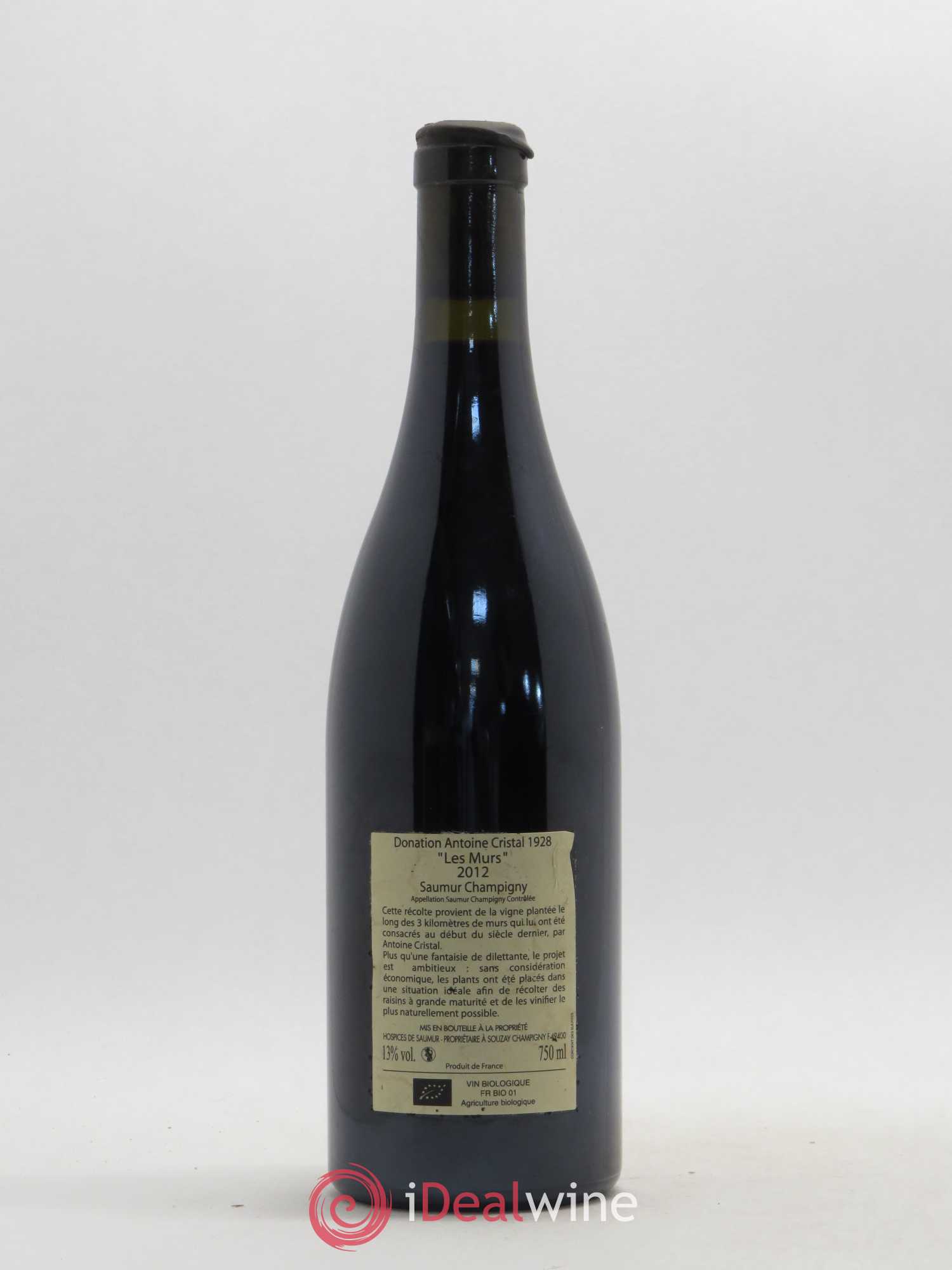 Saumur-Champigny Les Murs Clos Cristal (Domaine) 2012 - Lot de 1 bouteille - 1