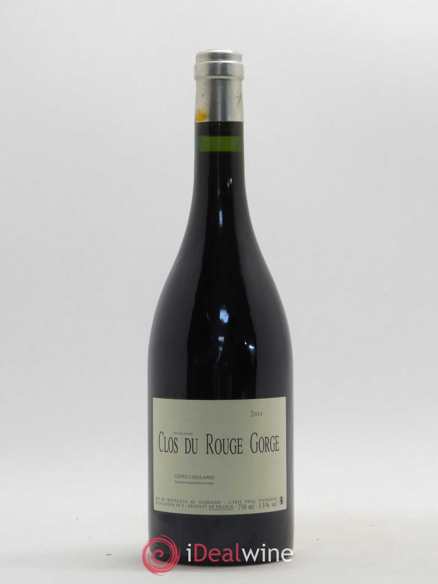 Côtes Catalanes (VDP des Côtes Catalanes) Domaine Clos du Rouge Gorge 2013 - Lot de 1 bouteille - 0