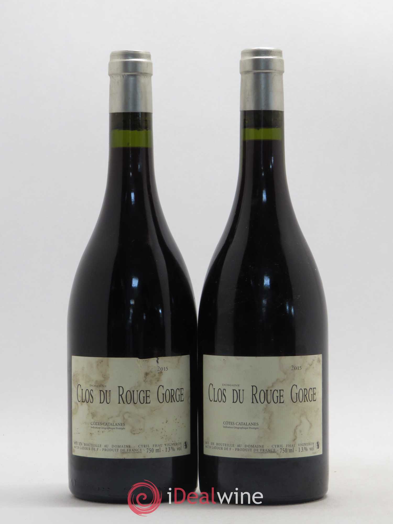 Côtes Catalanes (VDP des Côtes Catalanes) Domaine Clos du Rouge Gorge 2015 - Lot de 2 bouteilles - 0