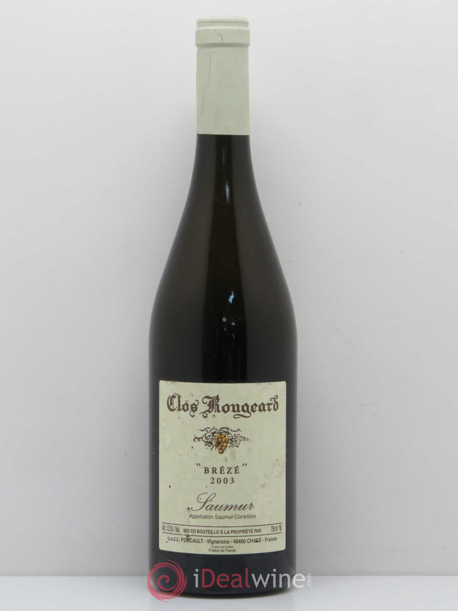 Saumur Brézé Clos Rougeard 2003 - Lot de 1 bouteille - 0