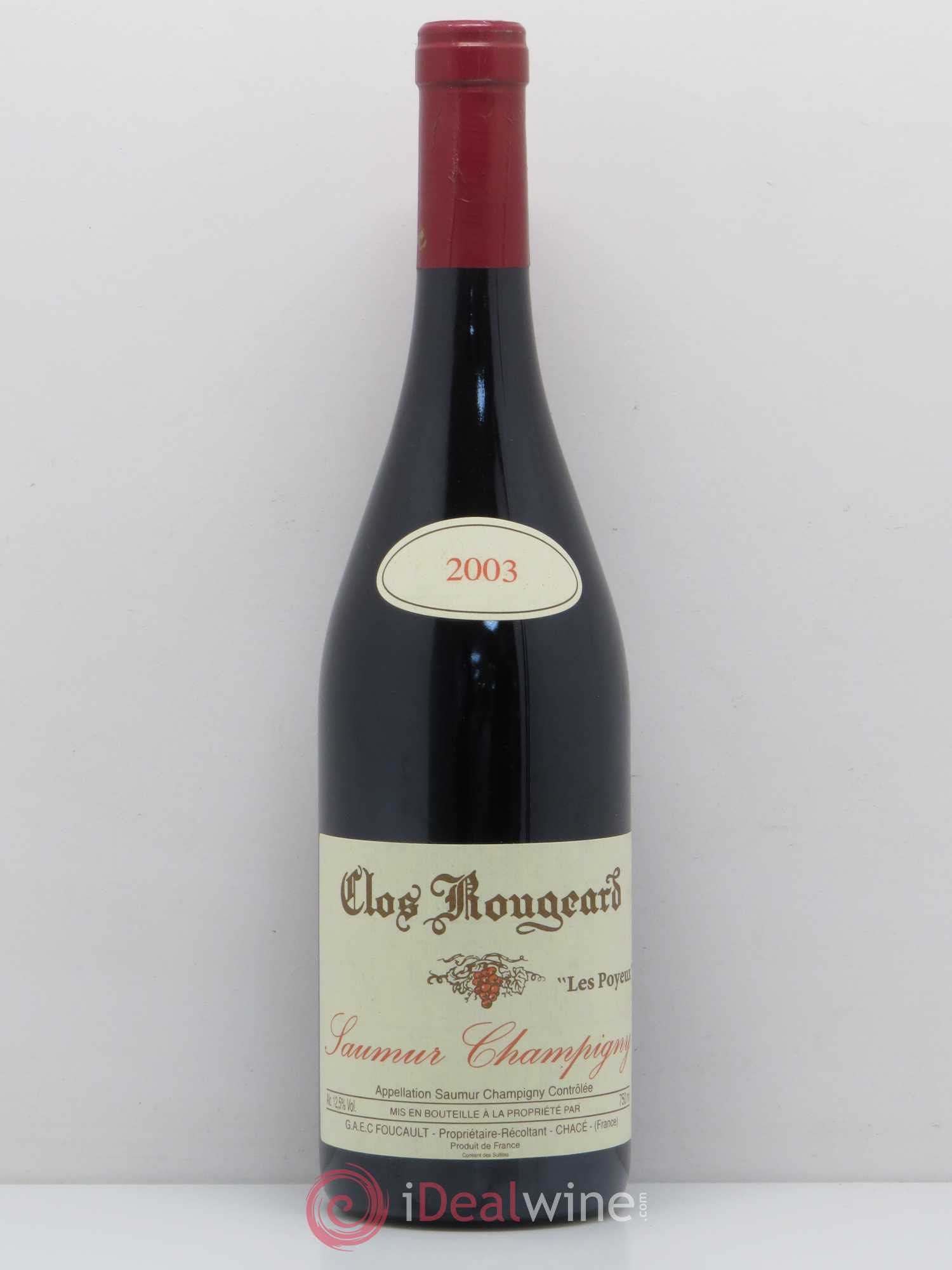 Saumur-Champigny Les Poyeux Clos Rougeard 2003 - Lot de 1 bouteille - 0
