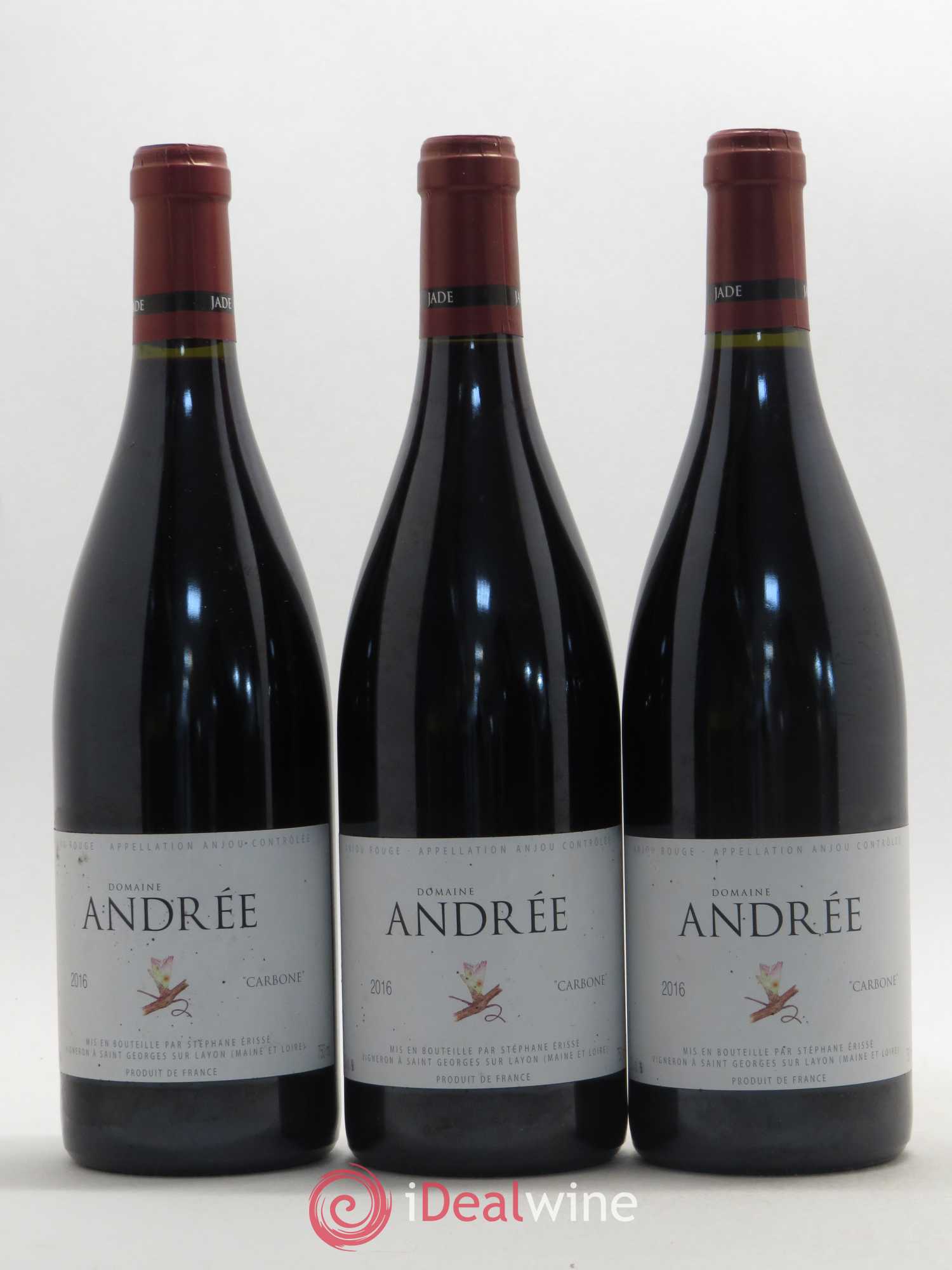 Anjou Carbone Andrée (Domaine) 2016 - Lot de 3 bouteilles - 0
