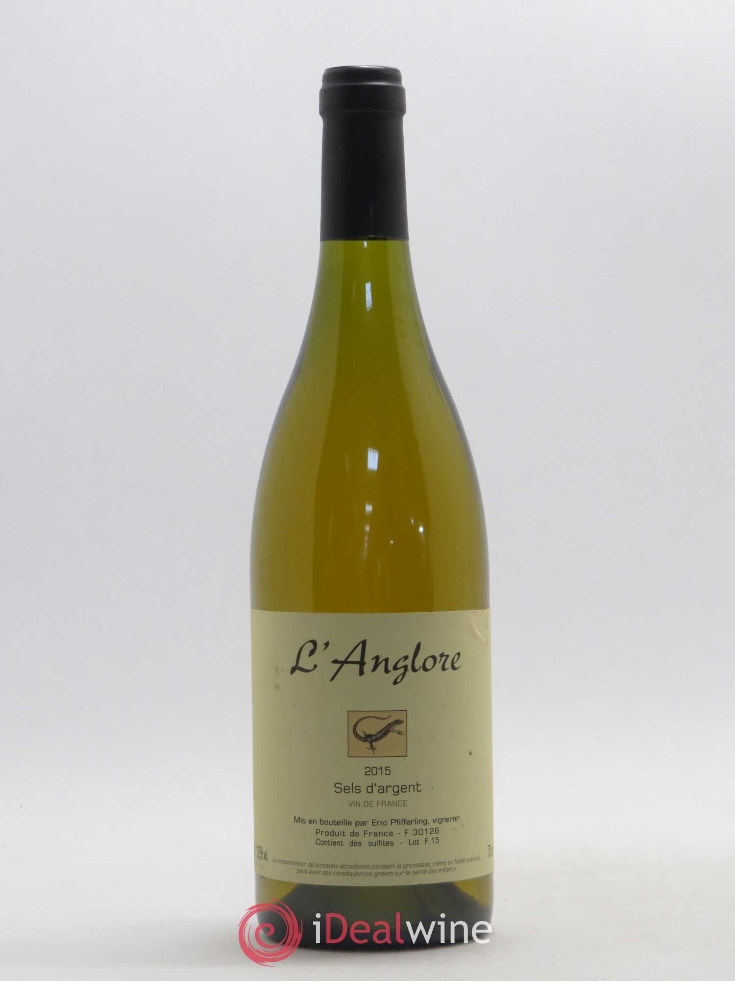 Vin de France Sels d'argent L'Anglore 2015 - Lot de 1 bouteille - 0