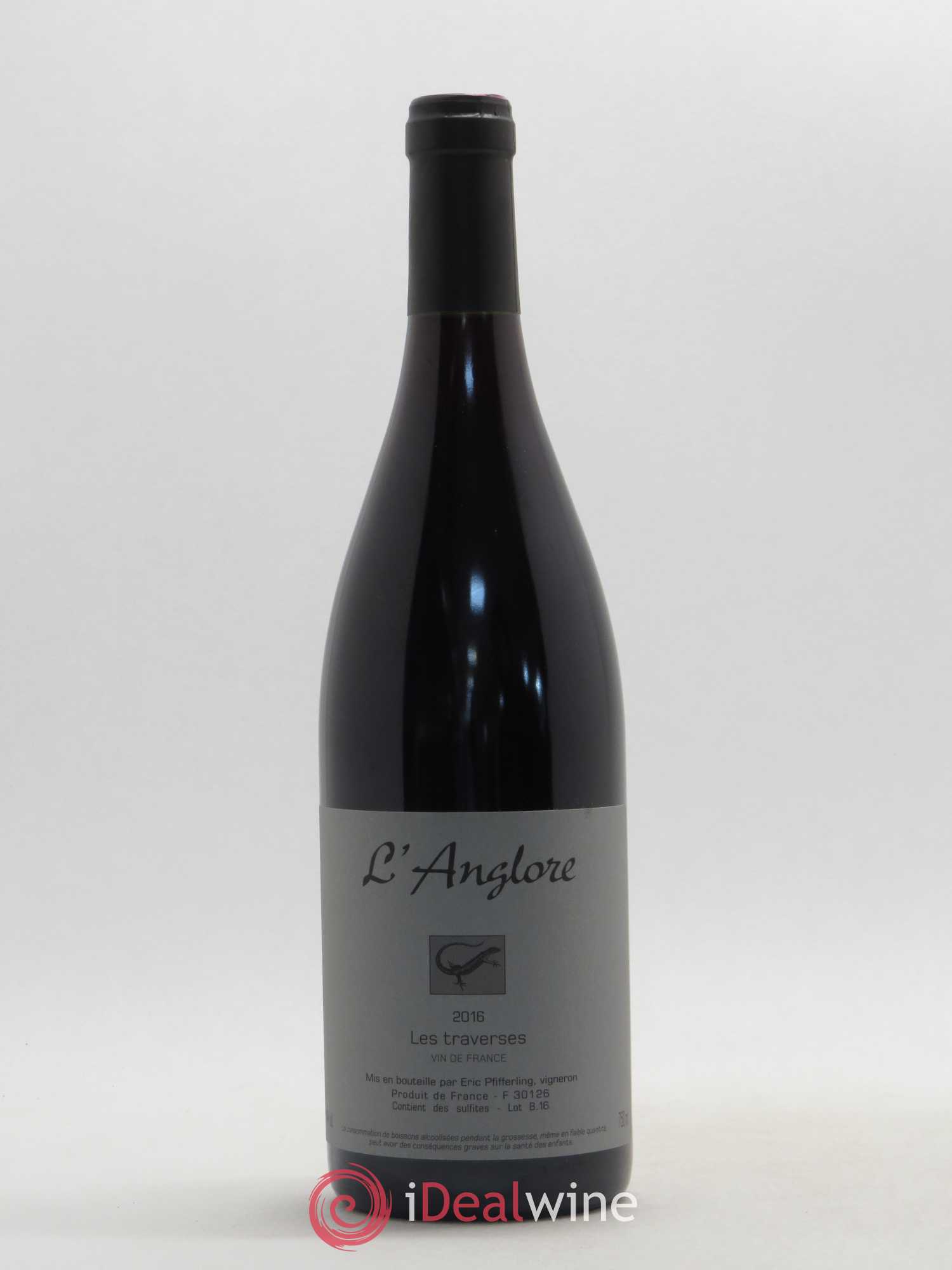 Vin de France Les Traverses L'Anglore 2016 - Lot de 1 bouteille - 0