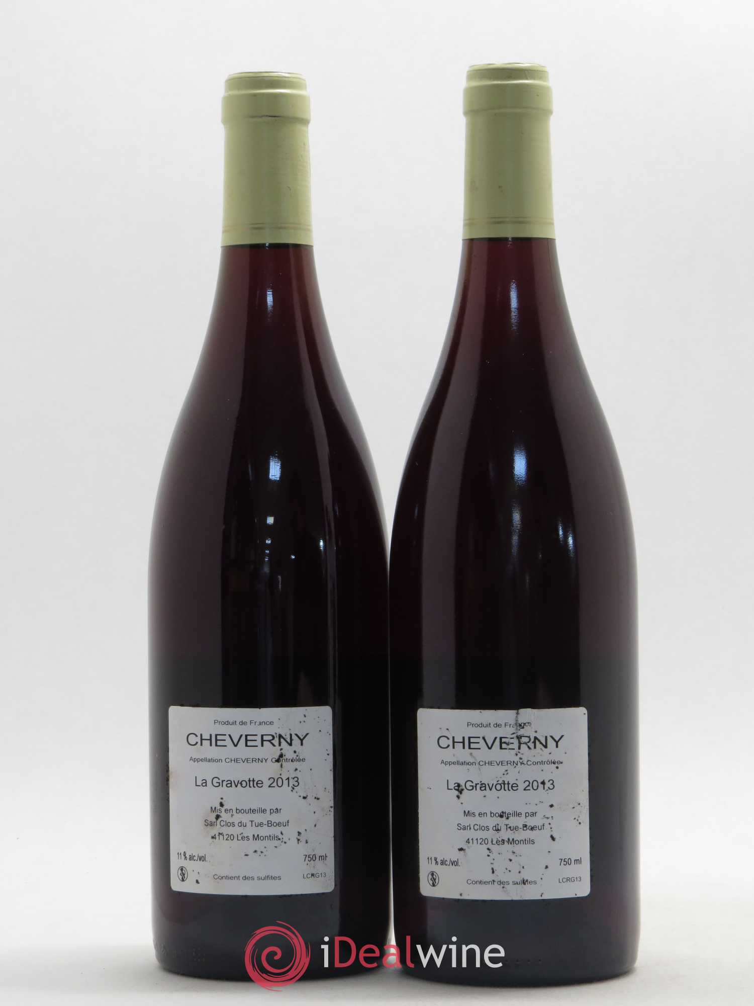 Cheverny La Gravotte Clos du Tue-Boeuf 2013 - Lot de 2 bouteilles - 1