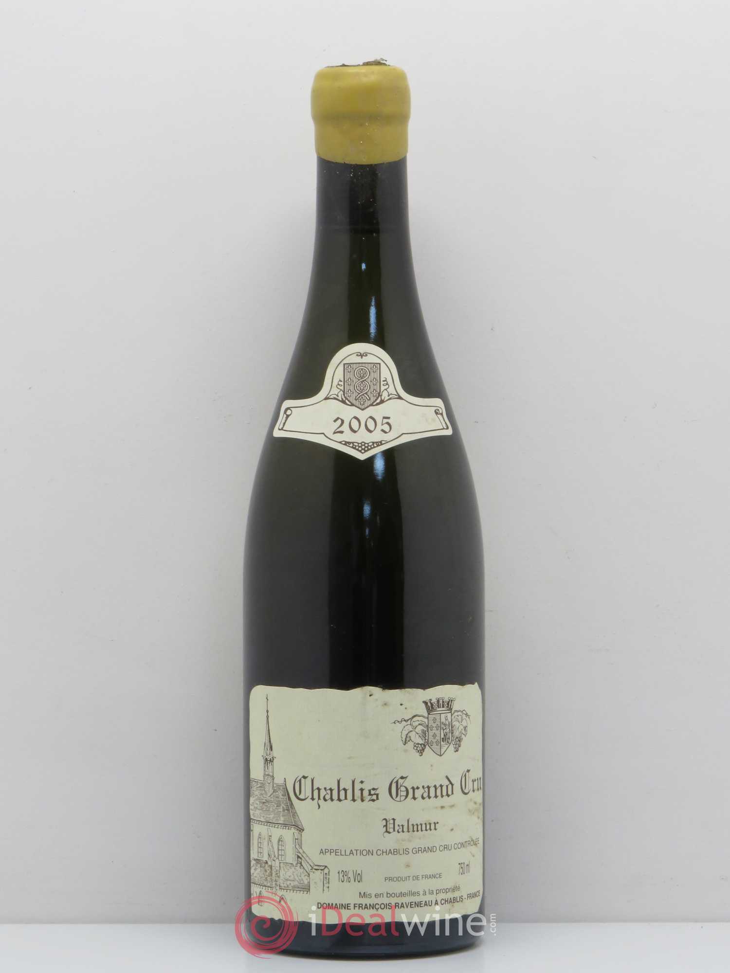 Chablis Grand Cru Valmur Raveneau (Domaine) 2005 - Lot de 1 bouteille - 0