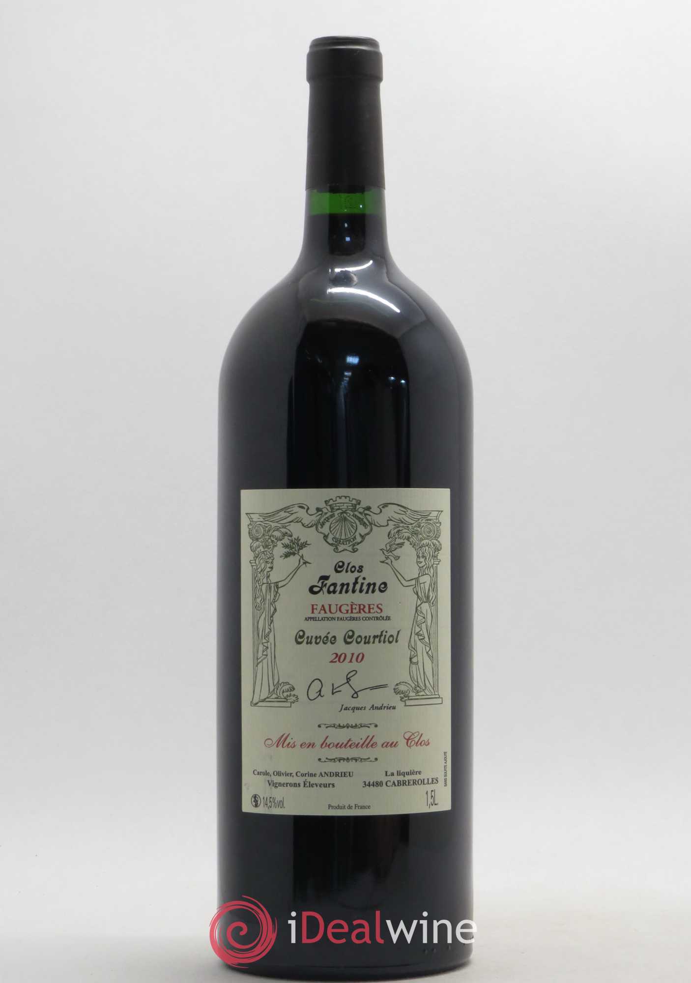Faugères Clos Fantine Courtiol Famille Andrieu 2010 - Lot de 1 magnum - 0