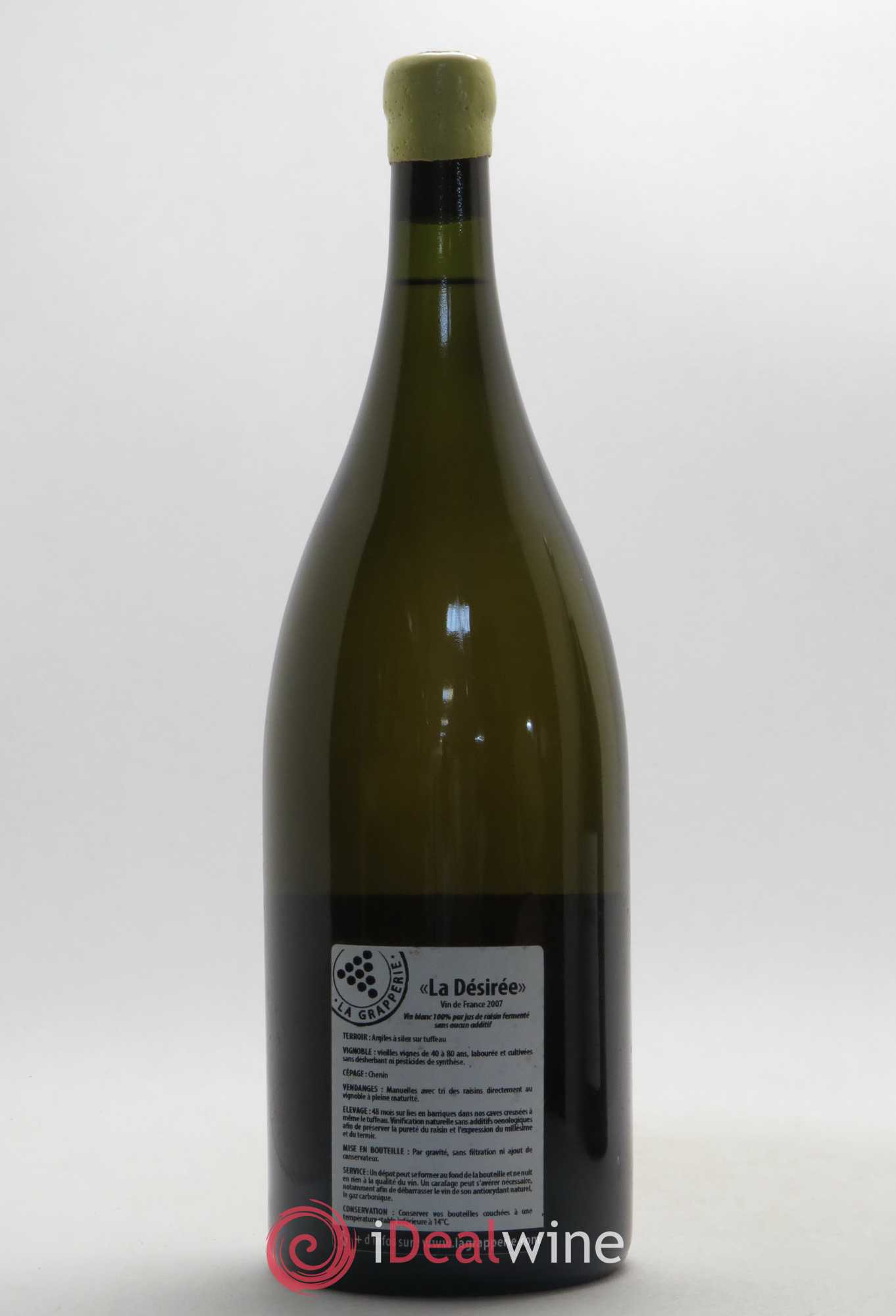 Vin de France La Désirée La Grapperie 2007 - Lot de 1 magnum - 1