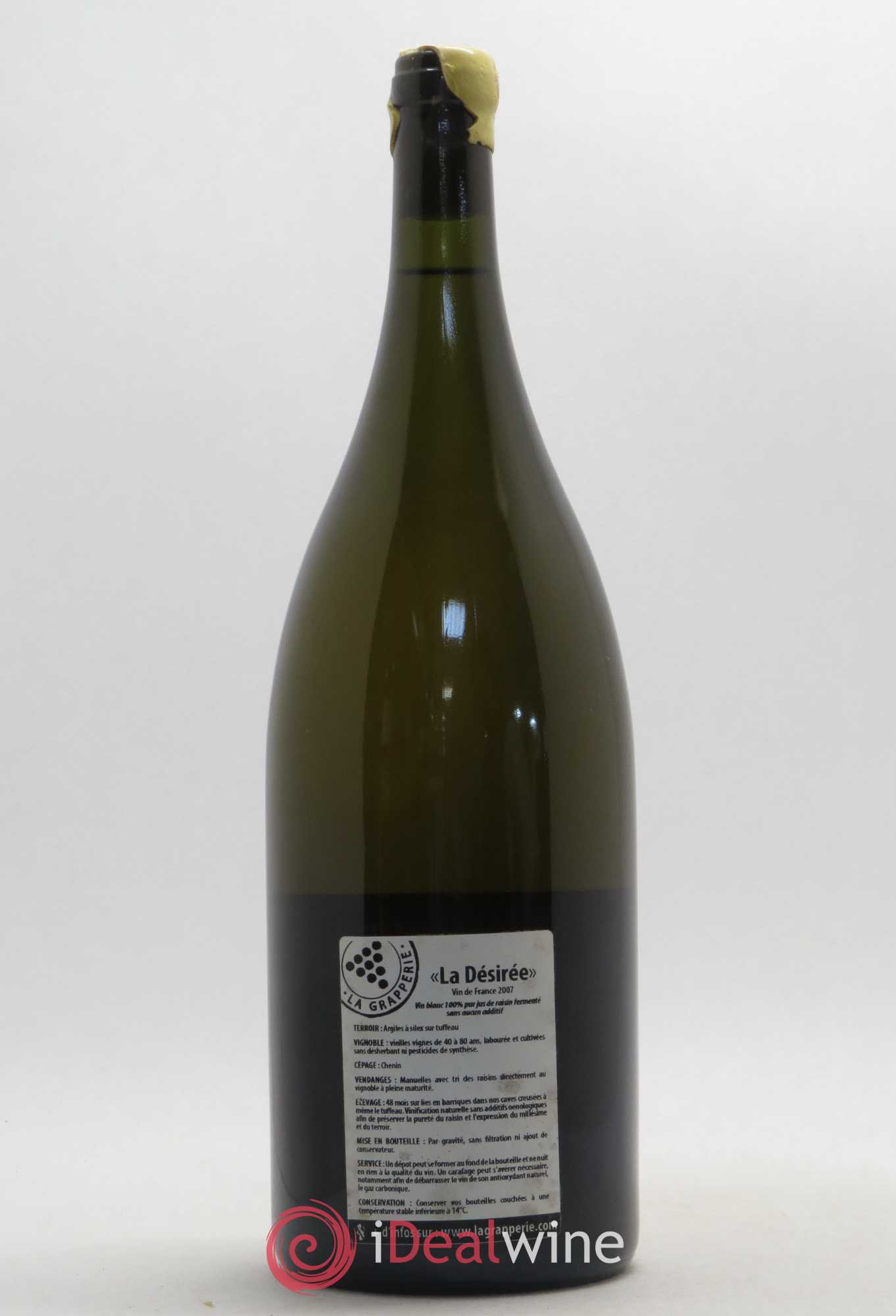 Vin de France La Désirée La Grapperie 2007 - Posten von 1 Magnum - 1