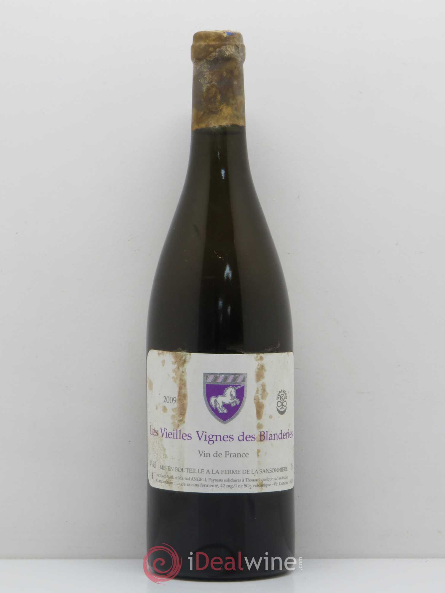 Vin de France Les Vieilles Vignes des Blanderies Mark Angeli (Domaine) - Ferme de la Sansonnière 2009 - Lot de 1 bouteille - 0