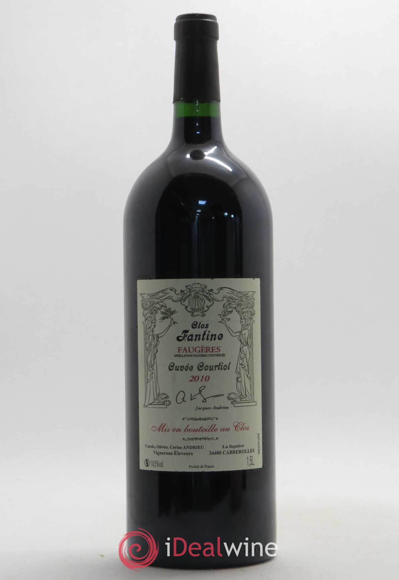 Faugères Clos Fantine Courtiol Famille Andrieu 2010 - Lot de 1 magnum - 0