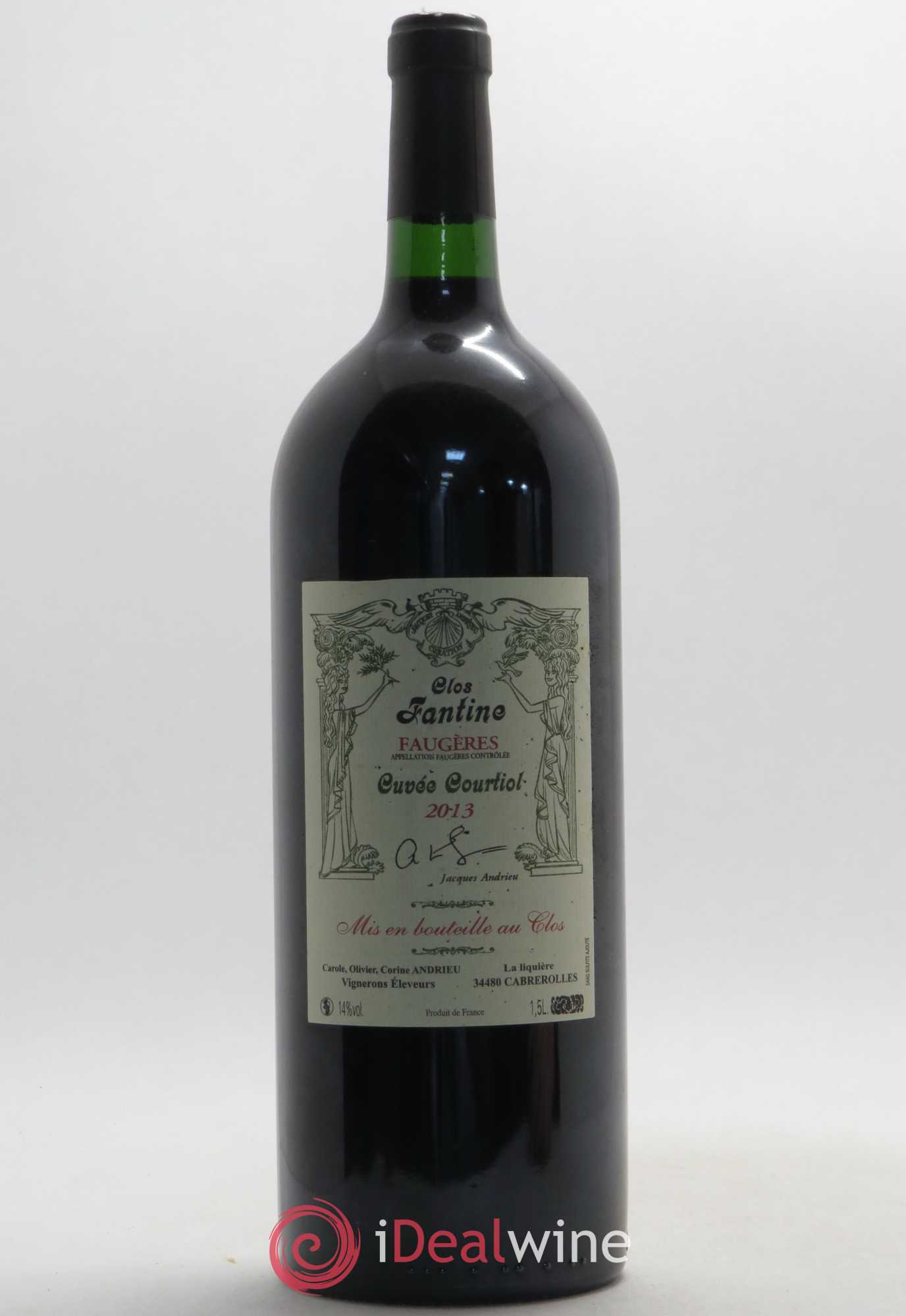 Faugères Clos Fantine Courtiol Famille Andrieu 2013 - Lot de 1 magnum - 0