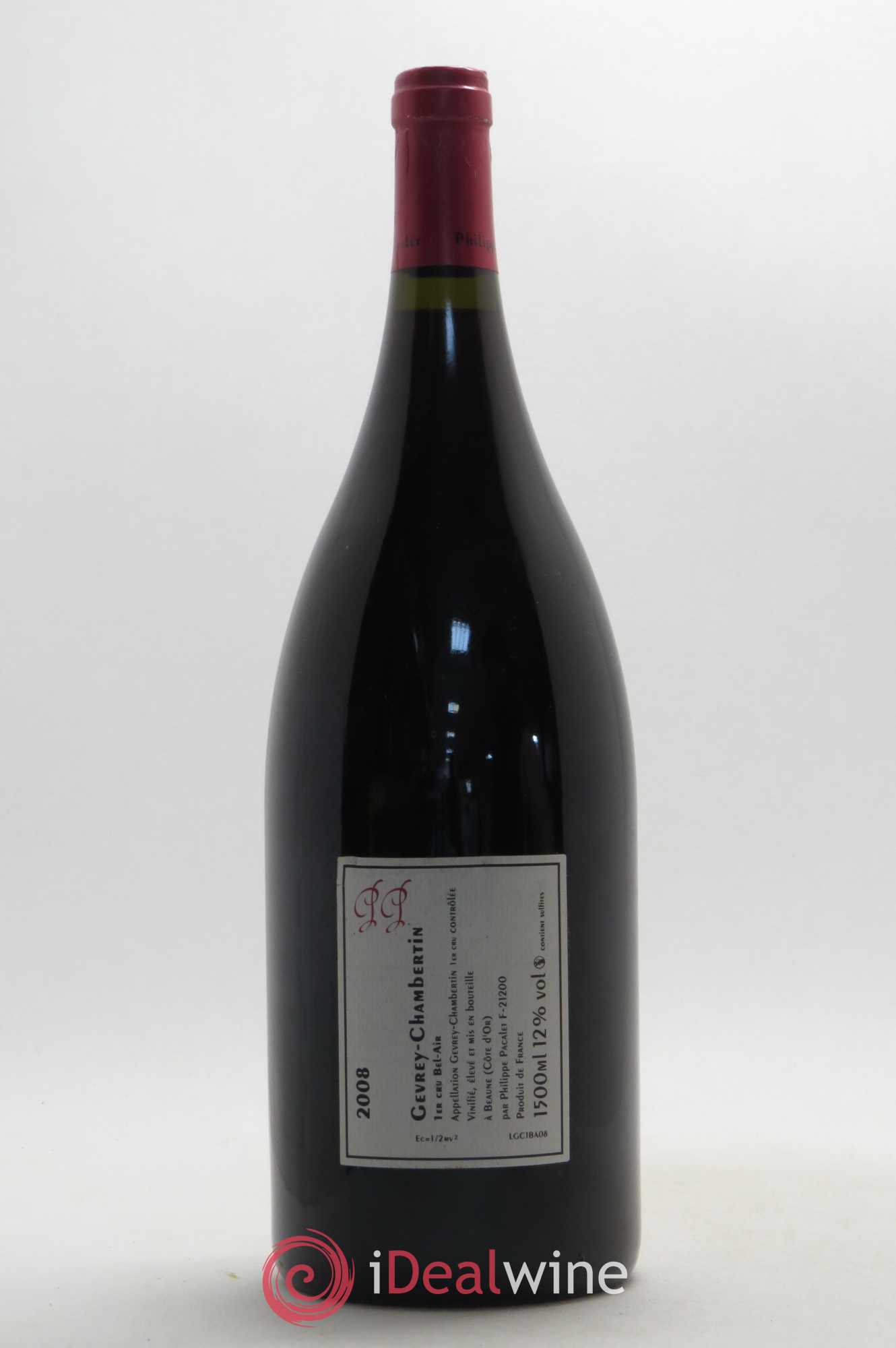 Gevrey-Chambertin 1er Cru Bel Air Philippe Pacalet 2008 - Lot de 1 magnum - 1