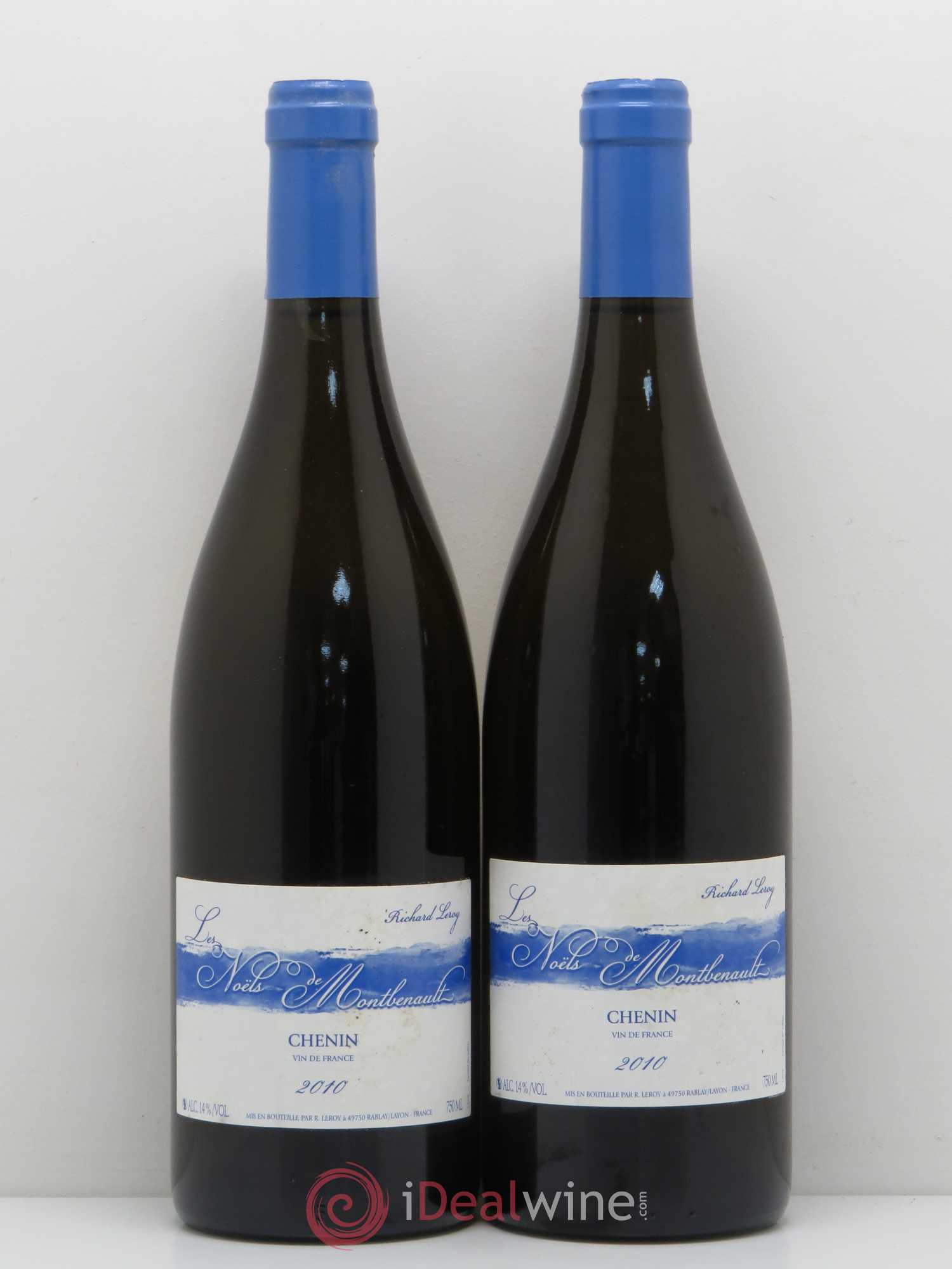 Vin de France Les Noëls de Montbenault Richard Leroy 2010 - Lot de 2 bouteilles - 0