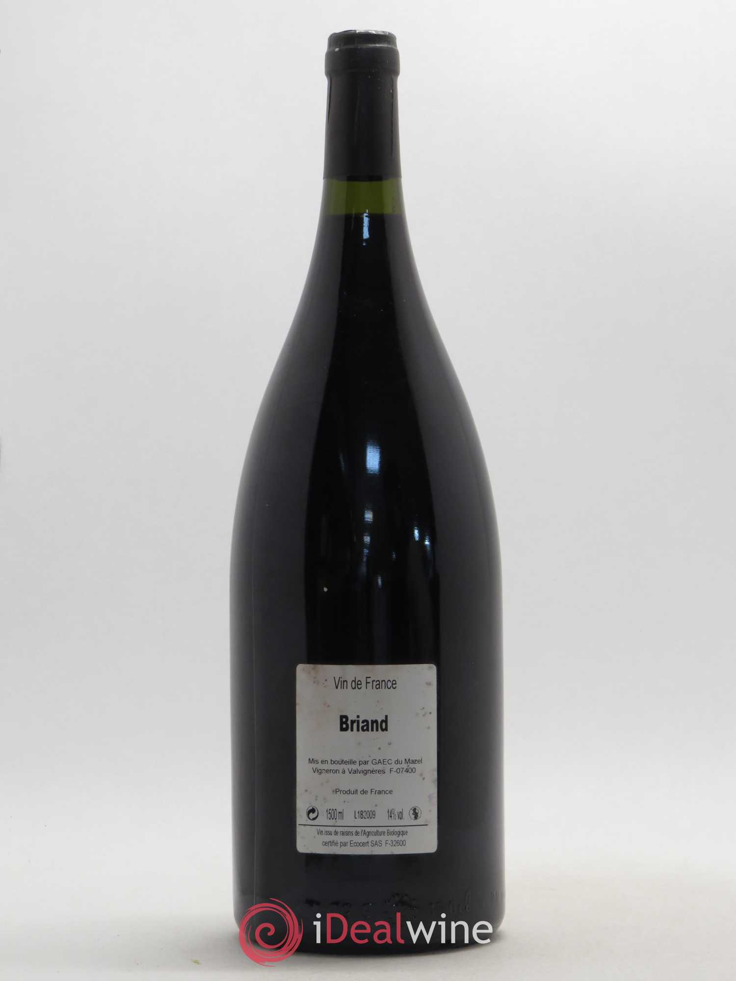 Vin de France cuvée Briand Le Mazel 2009 - Posten von 1 Magnum - 1