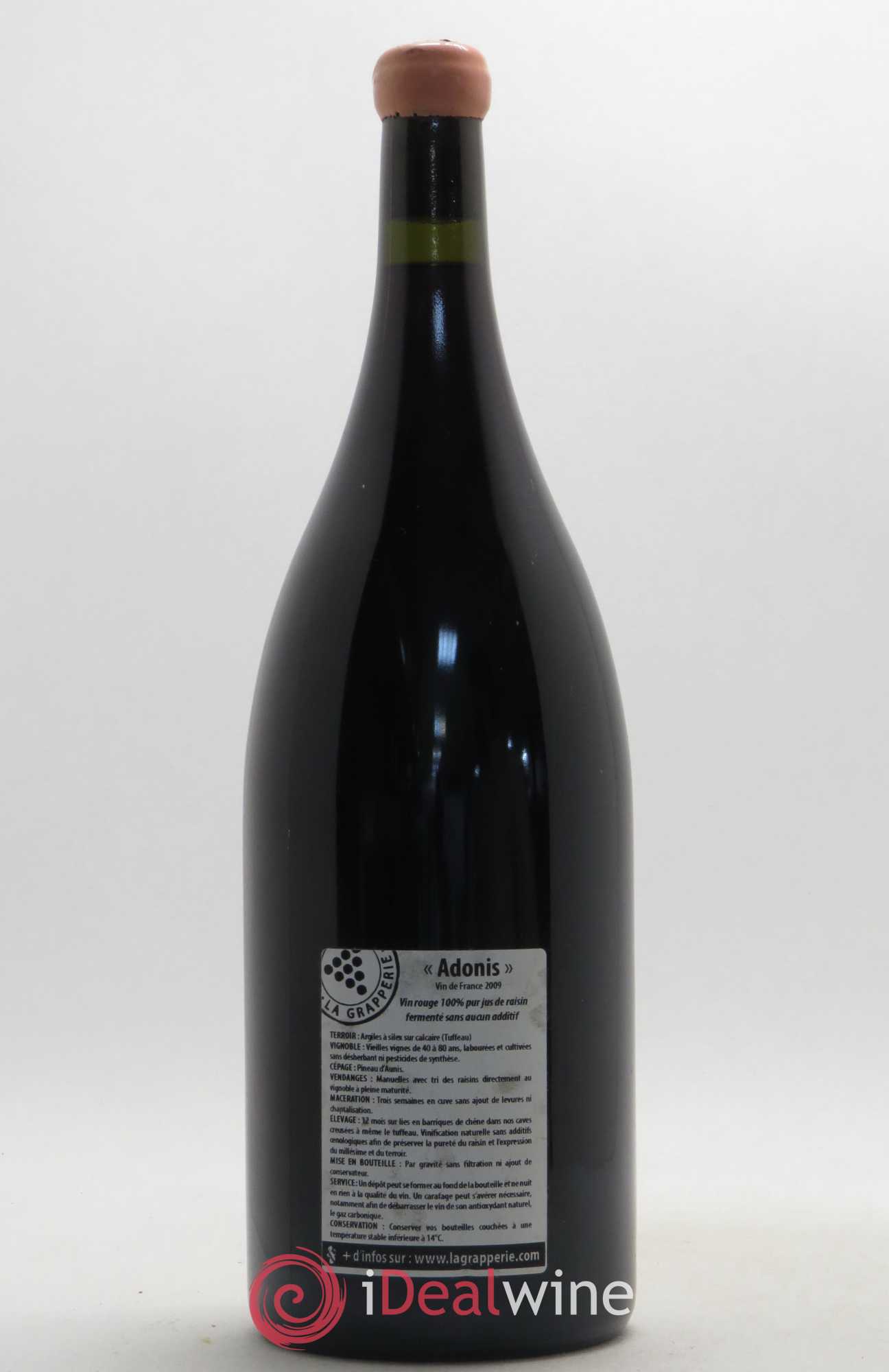 Vin de France Adonis La Grapperie 2009 - Lot de 1 magnum - 1
