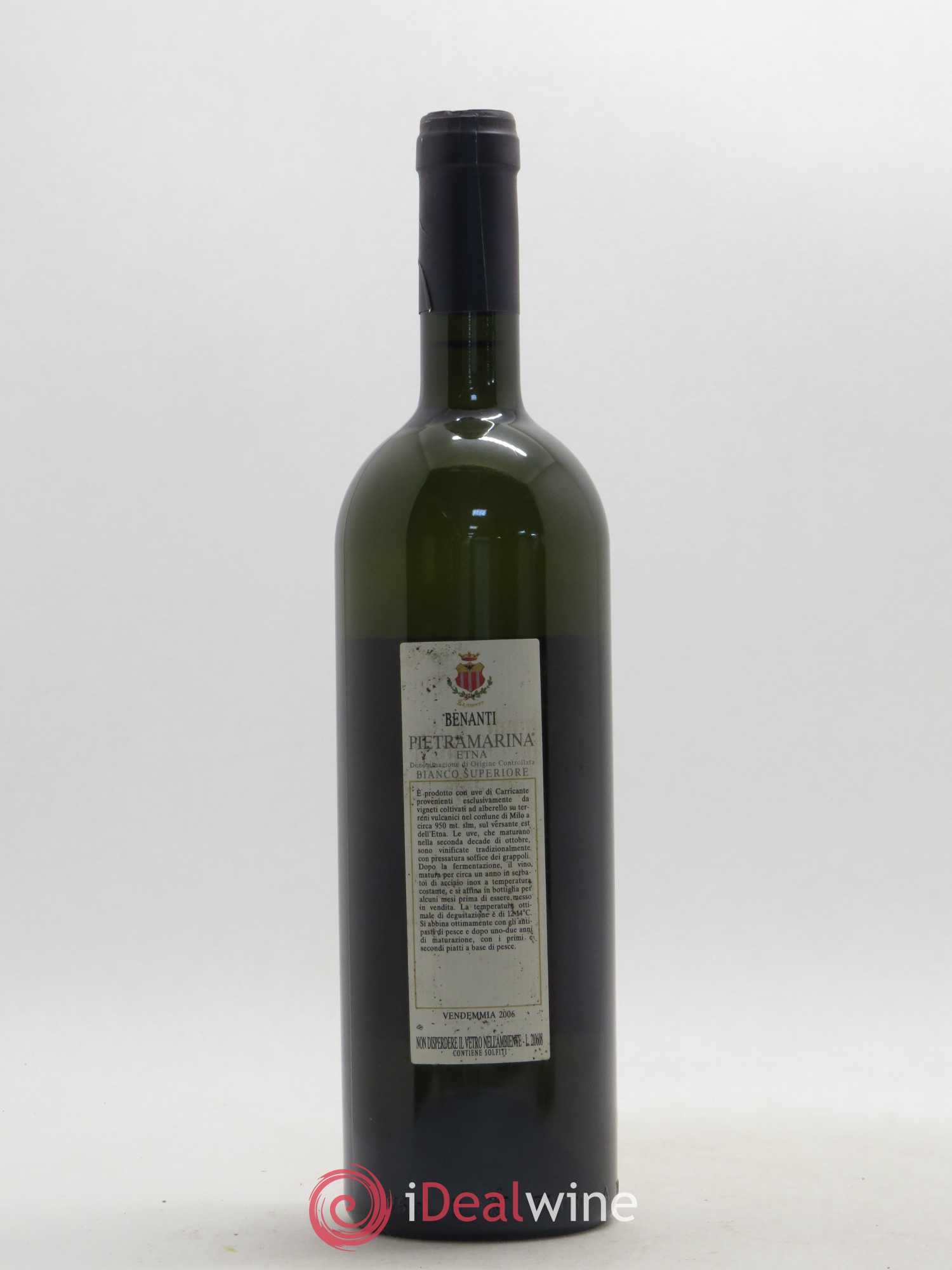Italie Etna Bianco DOC Pietramarina Benanti 2006 - Posten von 1 Flasche - 1