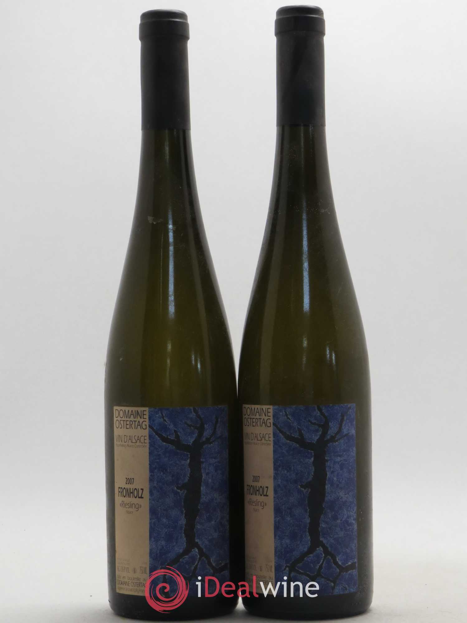 Alsace Riesling Fronholz Ostertag (Domaine) 2007 - Lot de 2 bouteilles - 0