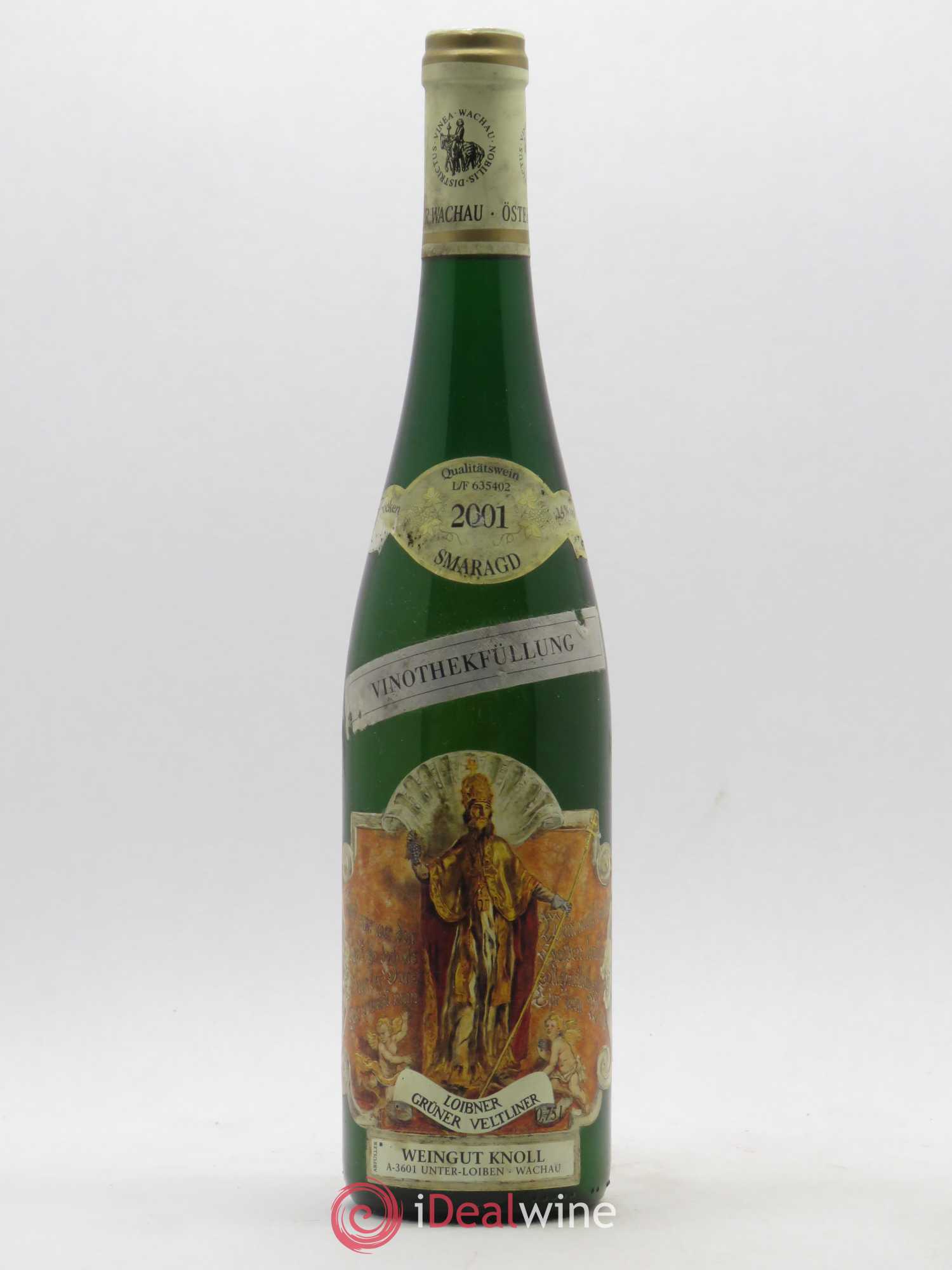 Autriche Trocken Gruner Veltliner Vinothekfullung Weingut Knoll 2001 - Posten von 1 Flasche - 0