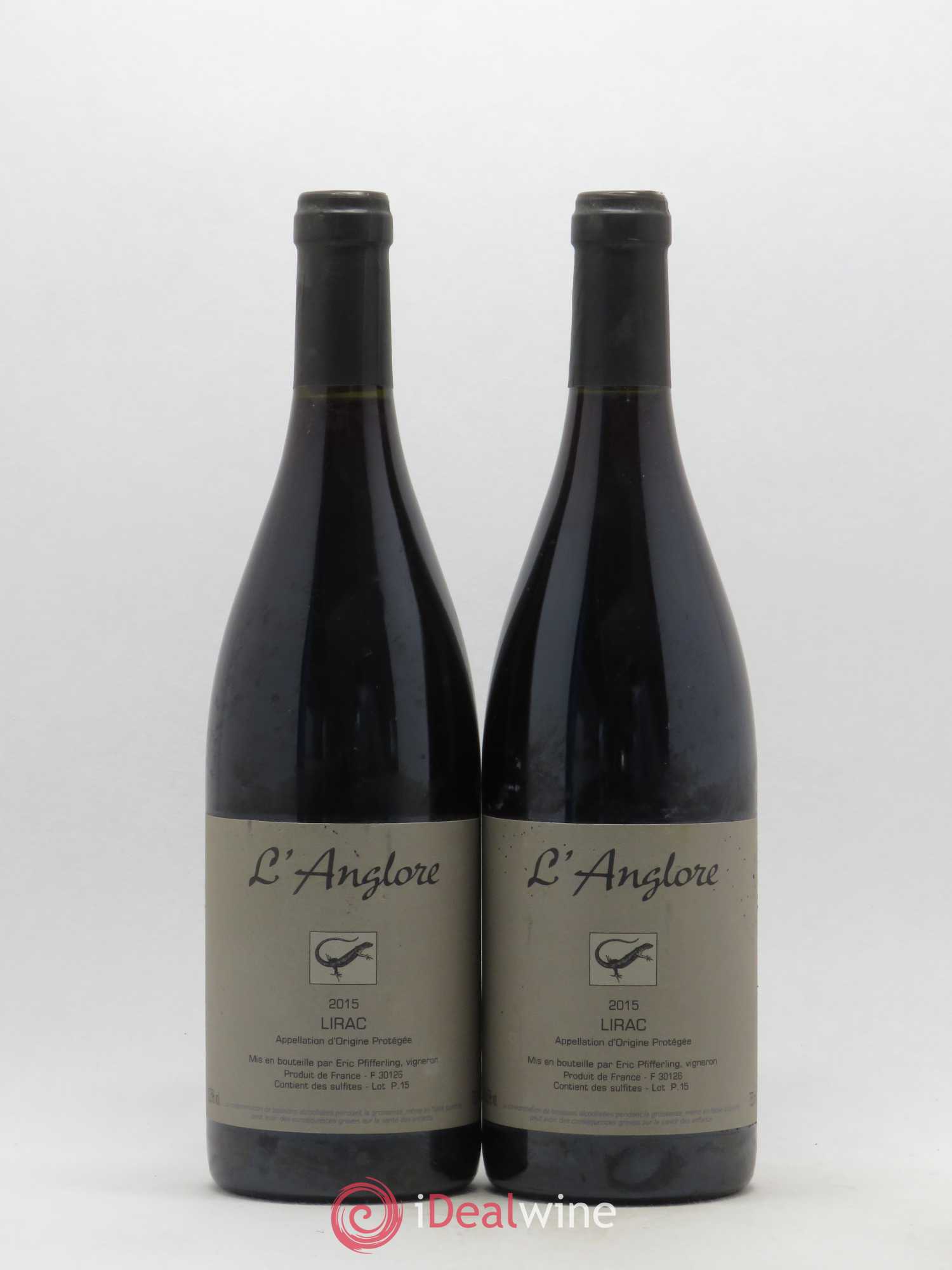 Lirac L'Anglore 2015 - Lot de 2 bouteilles - 0