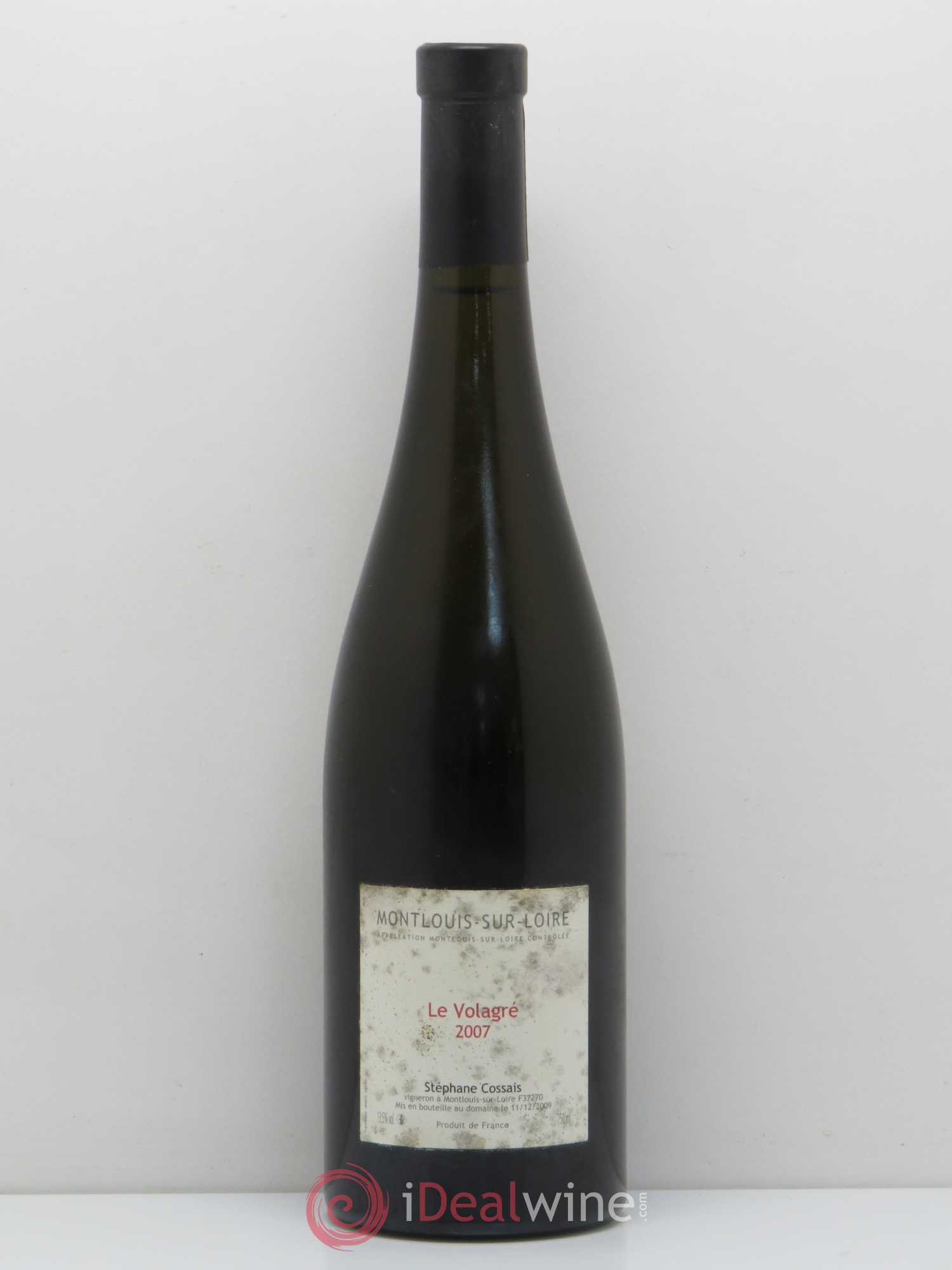Montlouis-sur-Loire Le Volagré Stéphane Cossais 2007 - Lot de 1 bouteille - 0