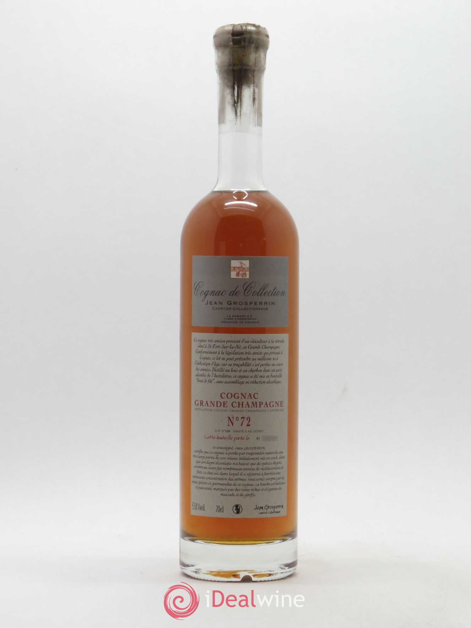 Cognac GC n°72 La Gabare - Posten von 1 Flasche - 0