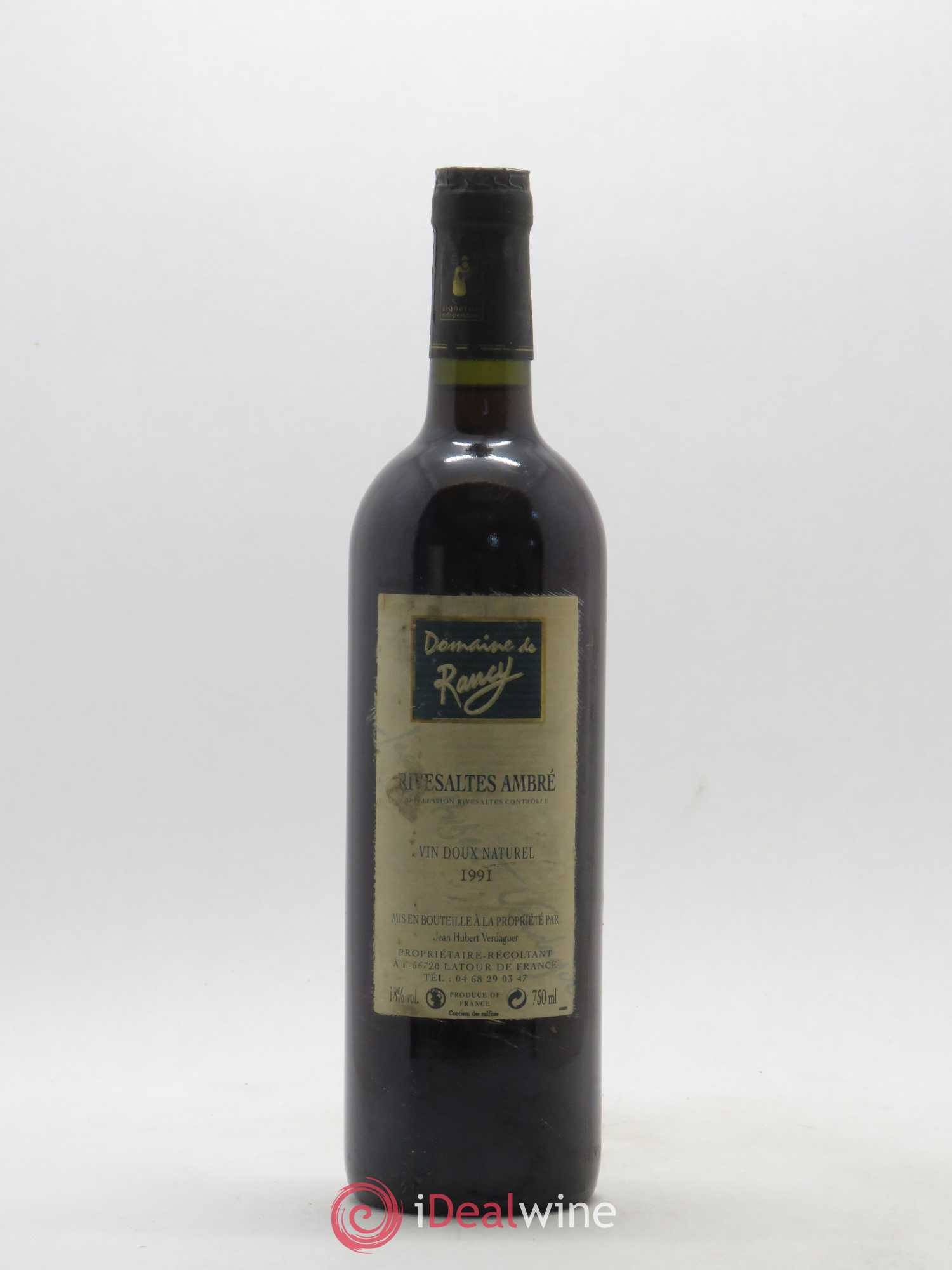 Rivesaltes Domaine de Raincy 1991 - Posten von 1 Flasche - 0