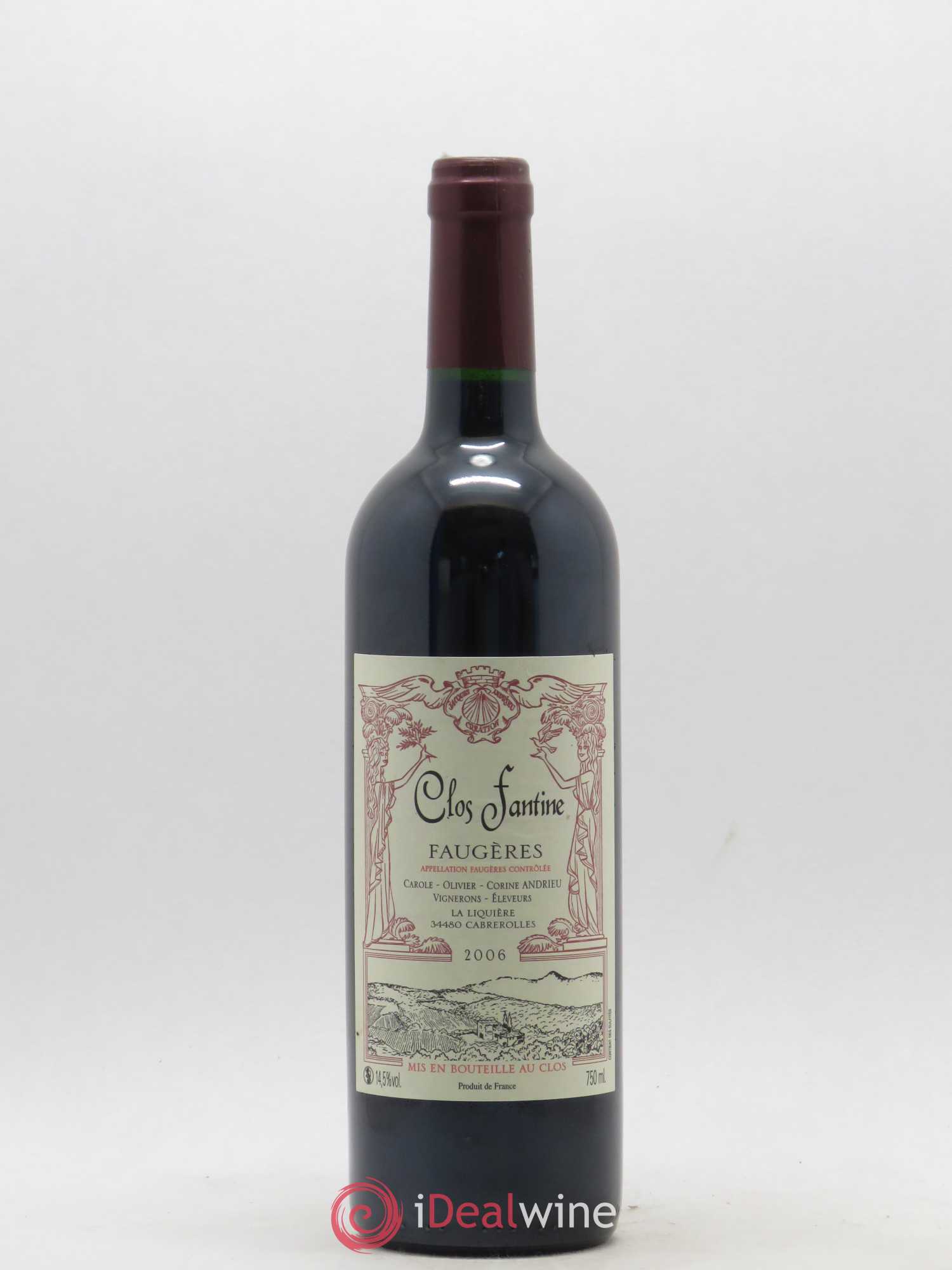 Faugères Clos Fantine Tradition Famille Andrieu 2006 - Lot de 1 bouteille - 0