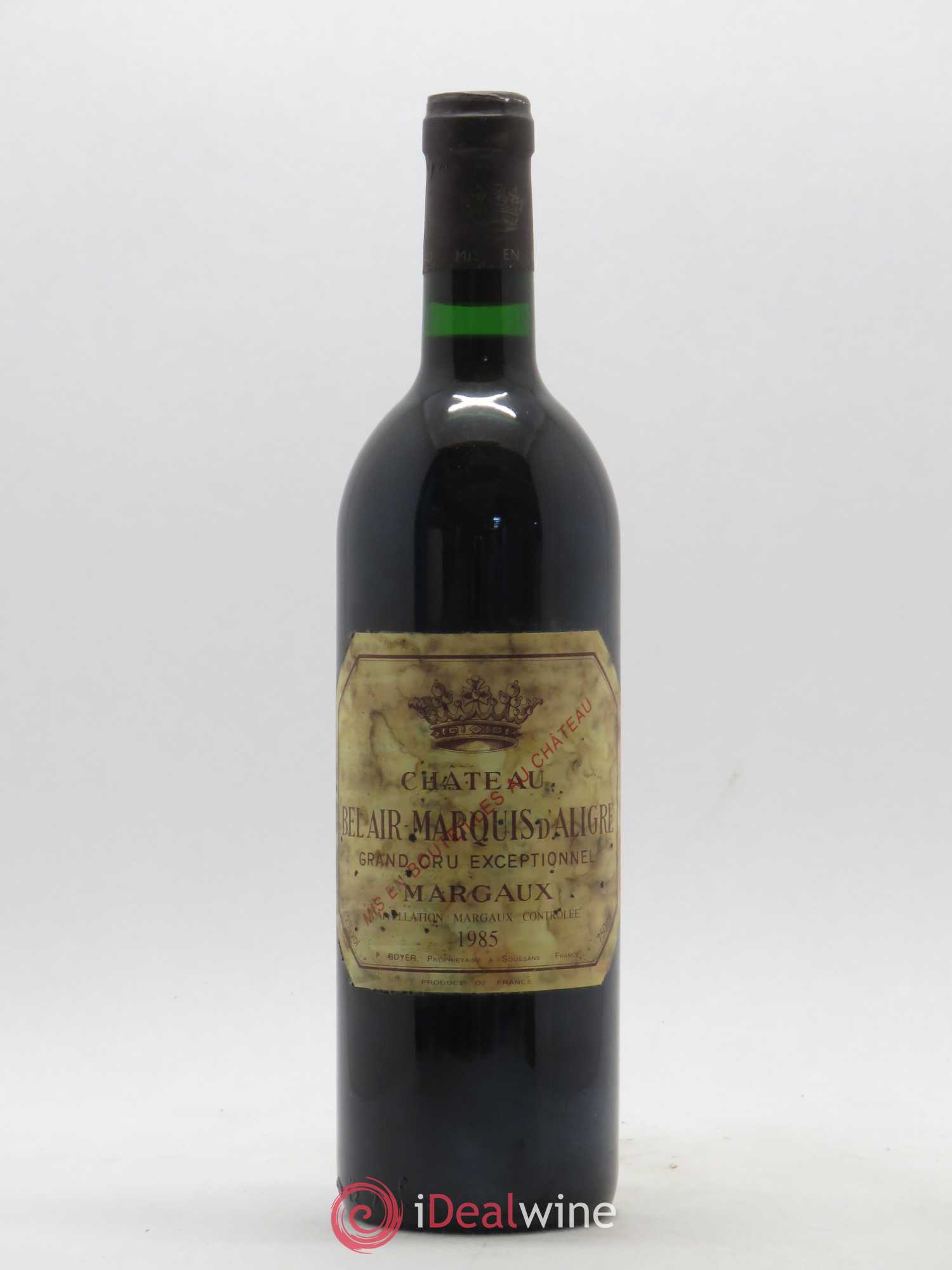 Château Bel Air Marquis d'Aligre 1985 - Posten von 1 Flasche - 0