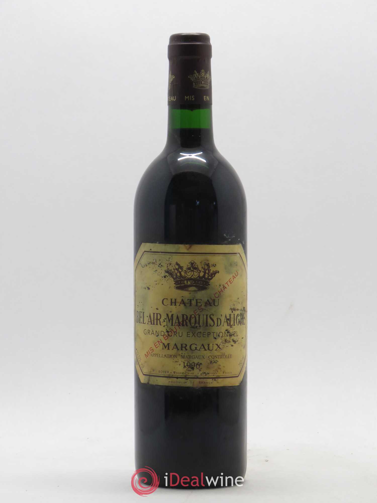 Château Bel Air Marquis d'Aligre 1996 - Lot de 1 bouteille - 0