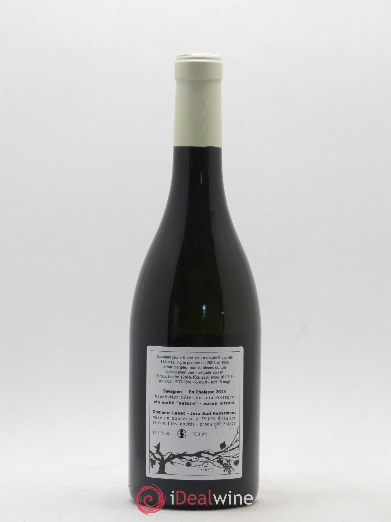 Côtes du Jura Fleur de Savagnin Romain - Julien  - Charline Labet En Chalasse 2015 - Lot de 1 bouteille - 1