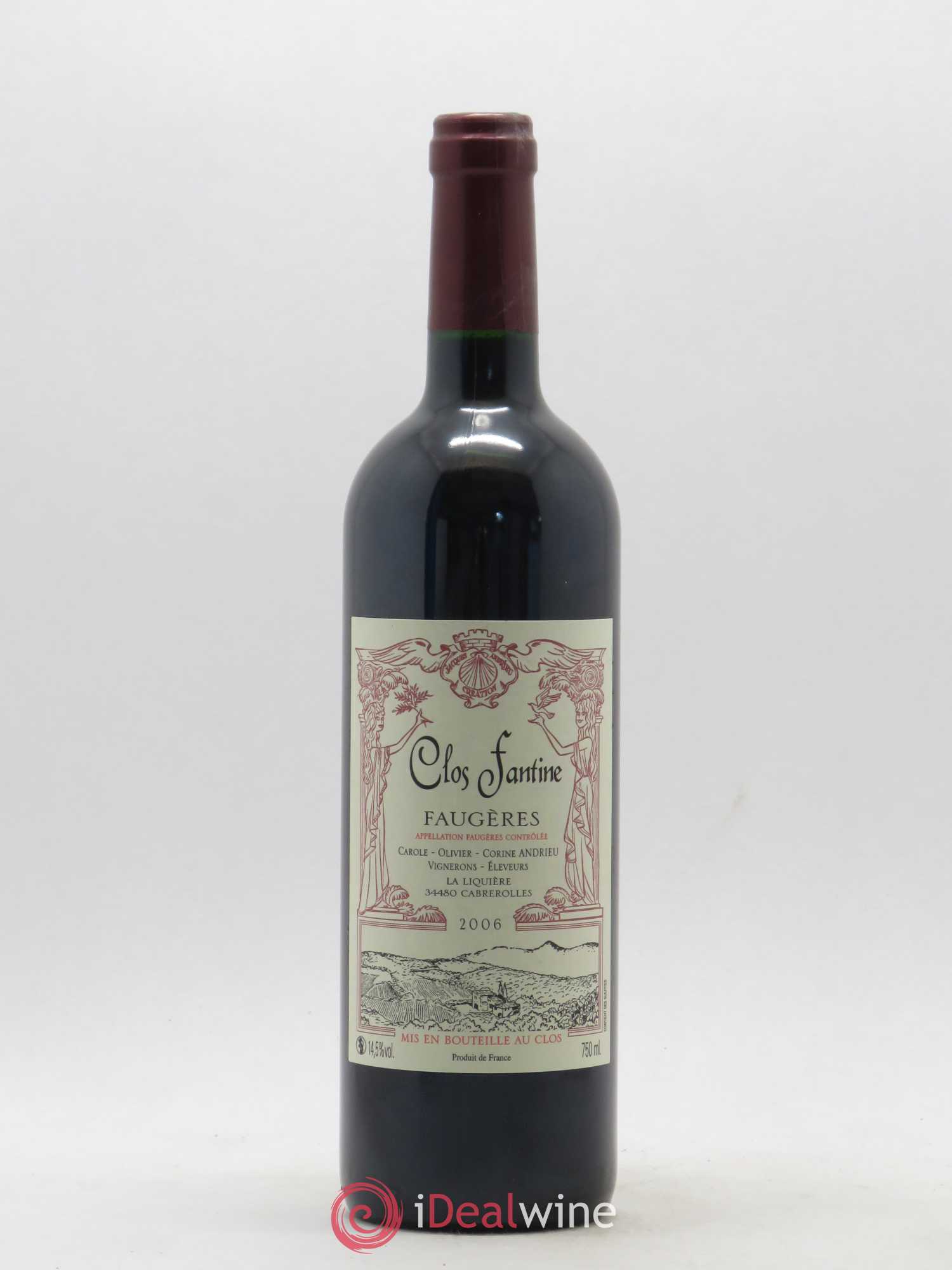 Faugères Clos Fantine Tradition Famille Andrieu 2006 - Lot de 1 bouteille - 0
