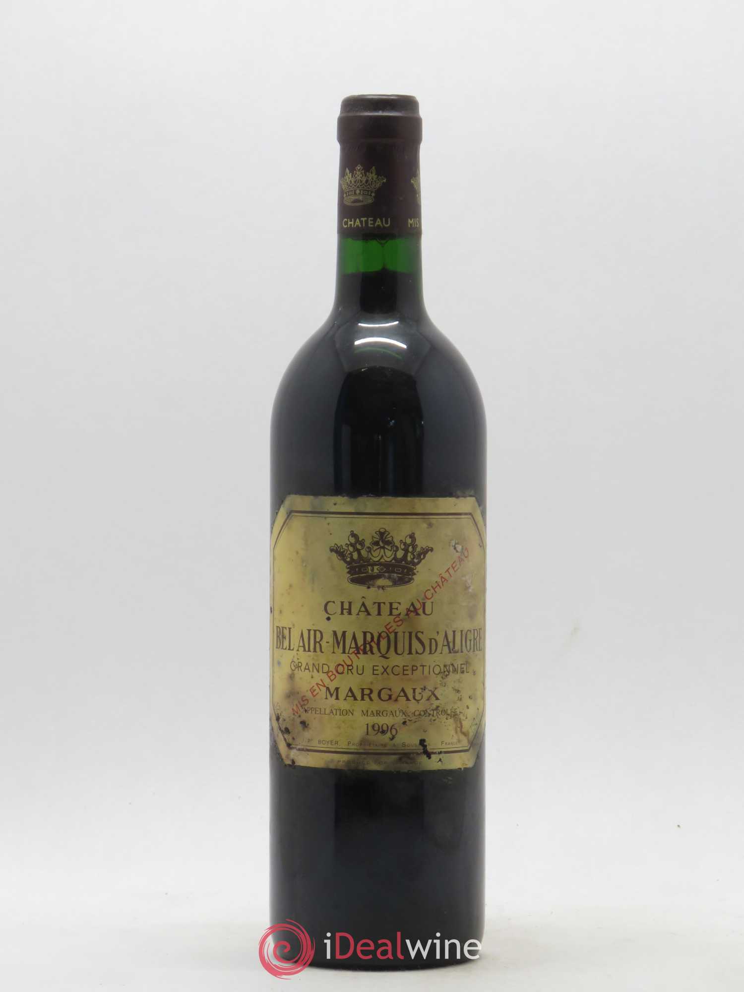 Château Bel Air Marquis d'Aligre 1996 - Lot de 1 bouteille - 0