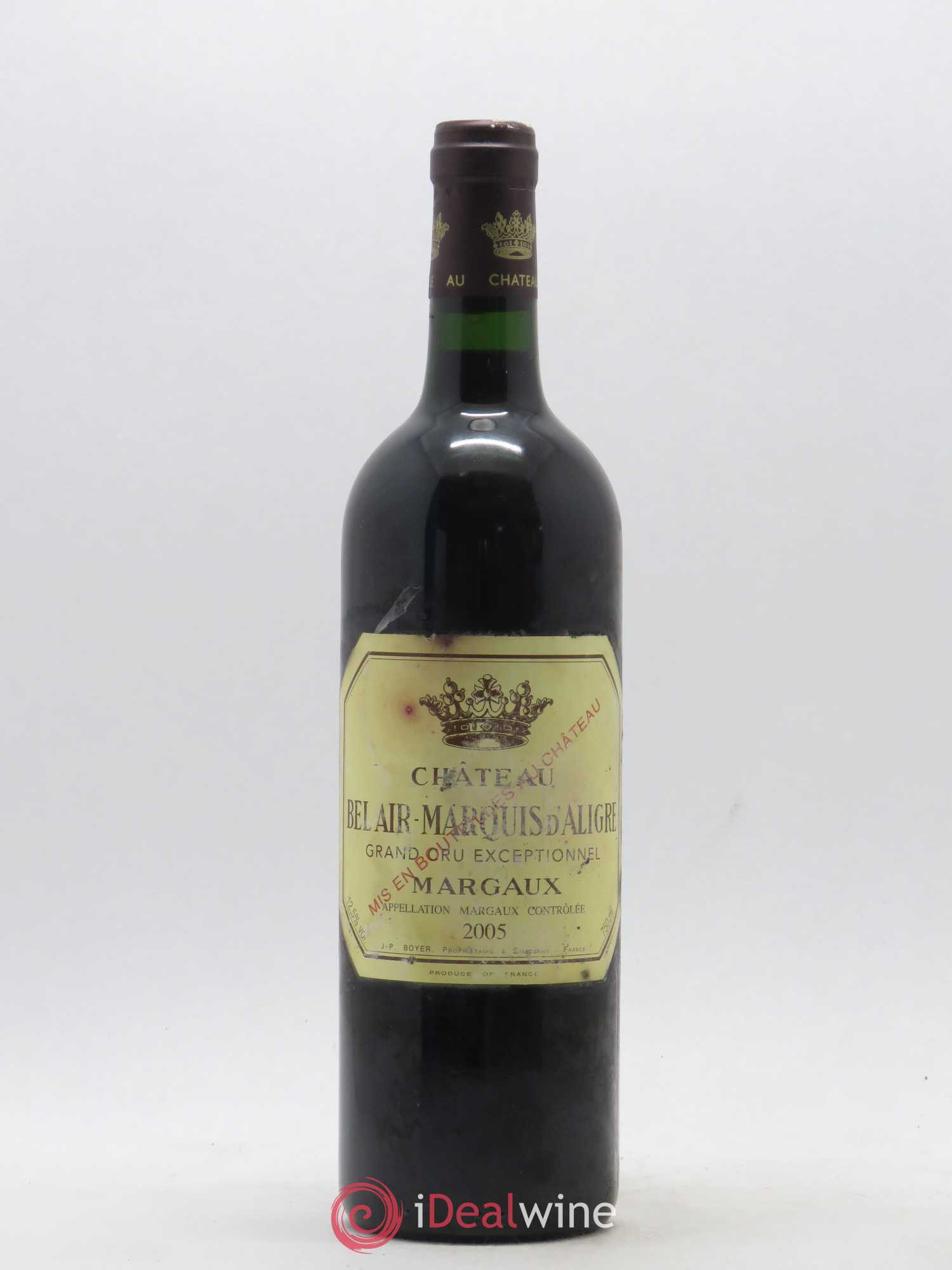 Château Bel Air Marquis d'Aligre 2005 - Lot de 1 bouteille - 0