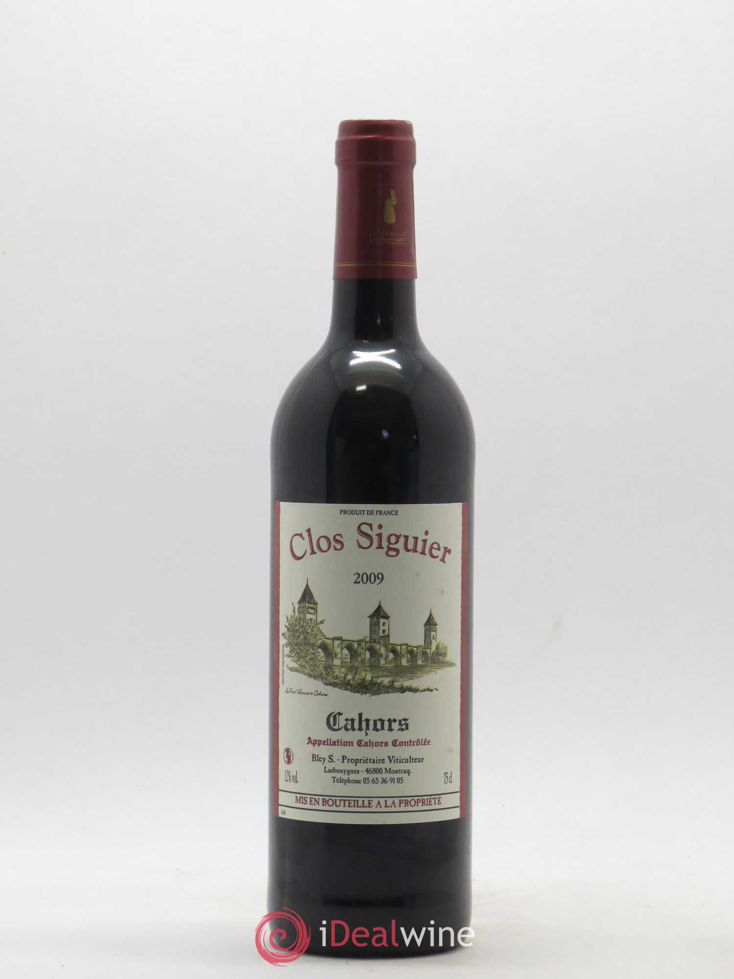 Cahors Clos Siguier 2009 - Posten von 1 Flasche - 0