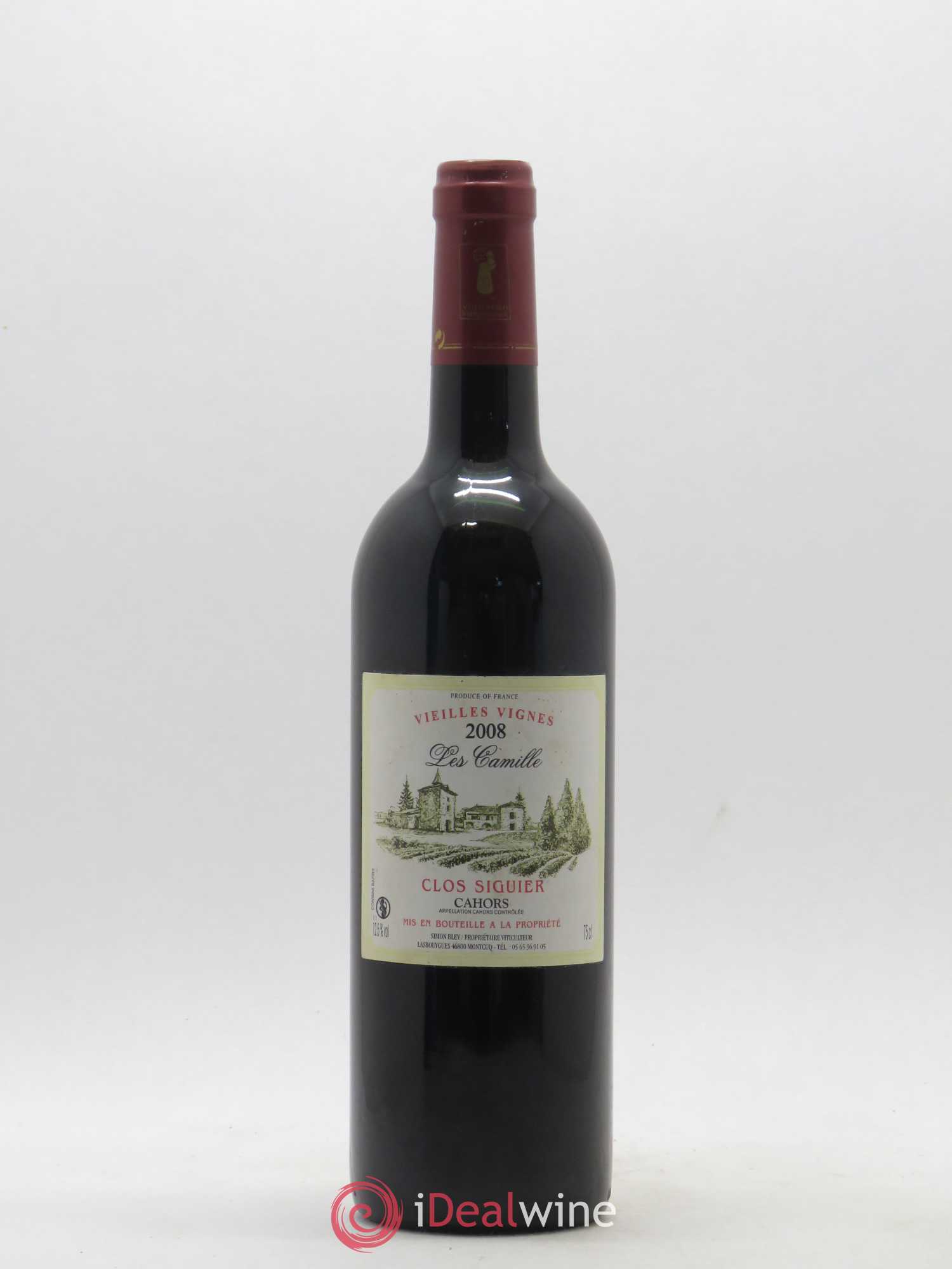 Cahors Les Camille Vieilles vignes Clos Siguier 2008 - Posten von 1 Flasche - 0