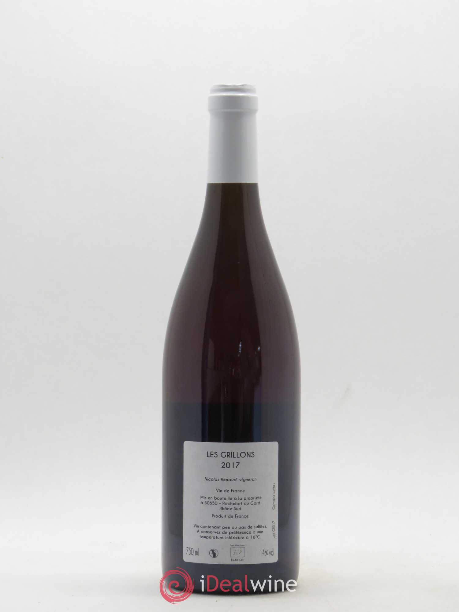 Vin de France Les Grillons 2017 - Lot de 1 bouteille - 1