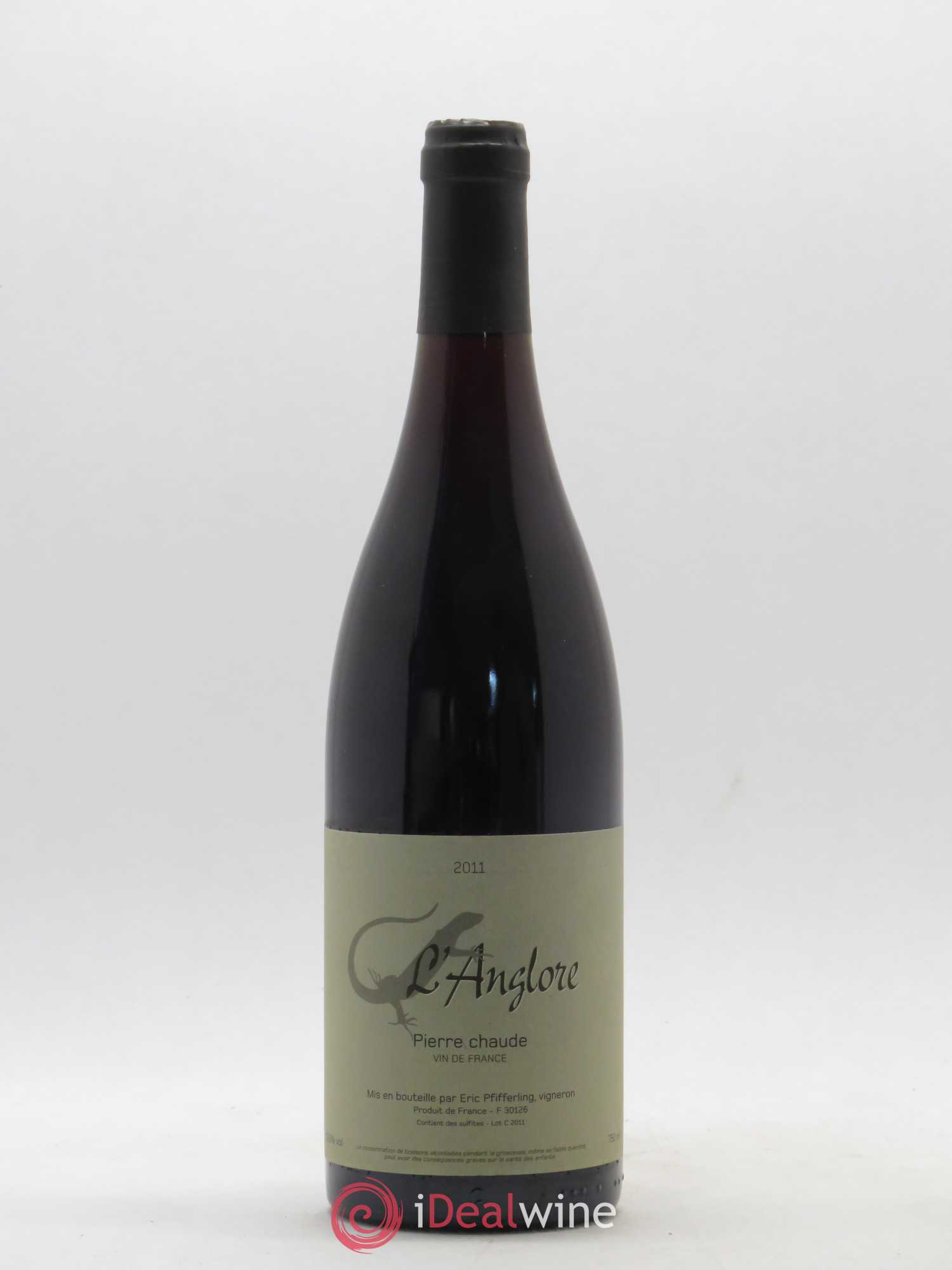 Vin de France Pierre chaude L'Anglore 2011 - Lot de 1 bouteille - 0